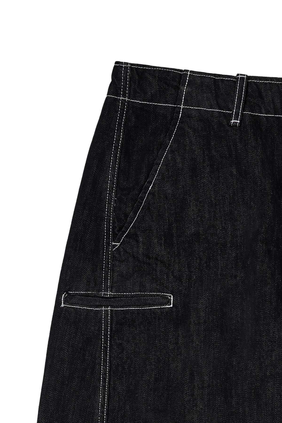 다이닛(DEINET) DEINET CURVED DENIM PANTS IN INDIGO