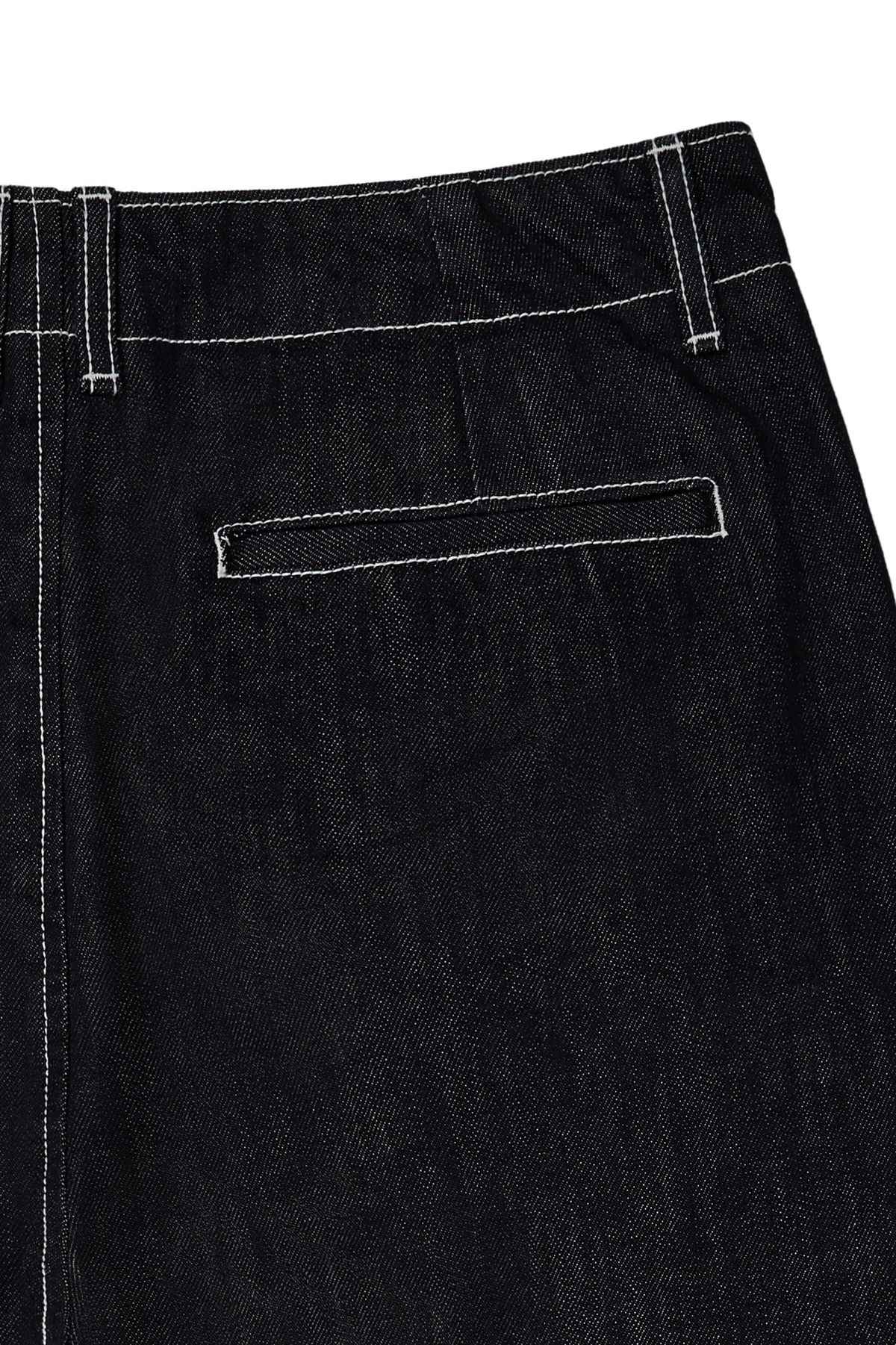 다이닛(DEINET) DEINET CURVED DENIM PANTS IN INDIGO