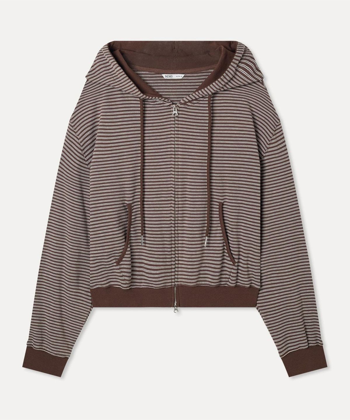 미쏘(MIXXO) 스트라이프 후드집업_MIWJMG916C