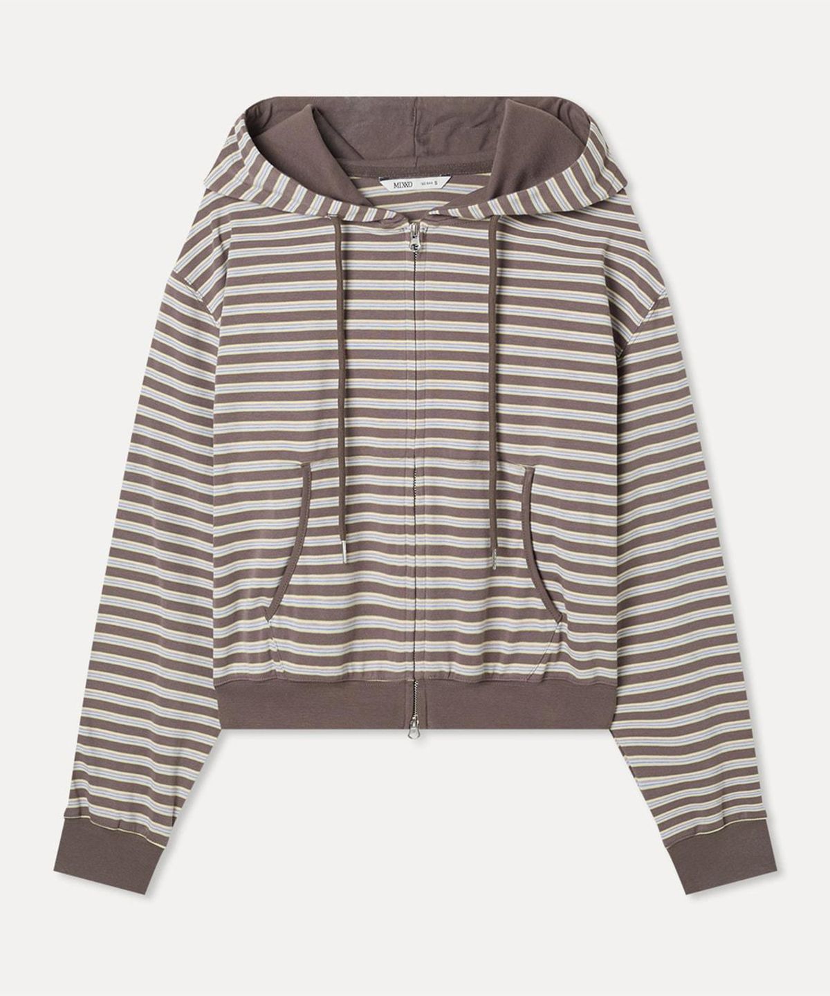 미쏘(MIXXO) 스트라이프 후드집업_MIWJMG916C