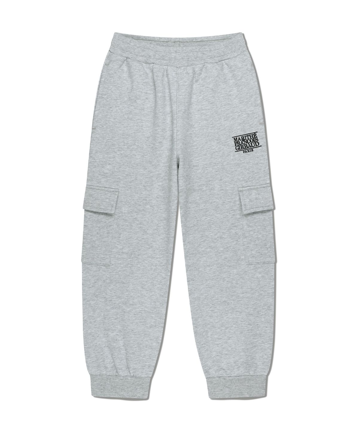 마리떼 키즈(MARITHÉ KIDS) KIDS CLASSIC LOGO CARGO SWEAT JOGGER PANTS heather gray