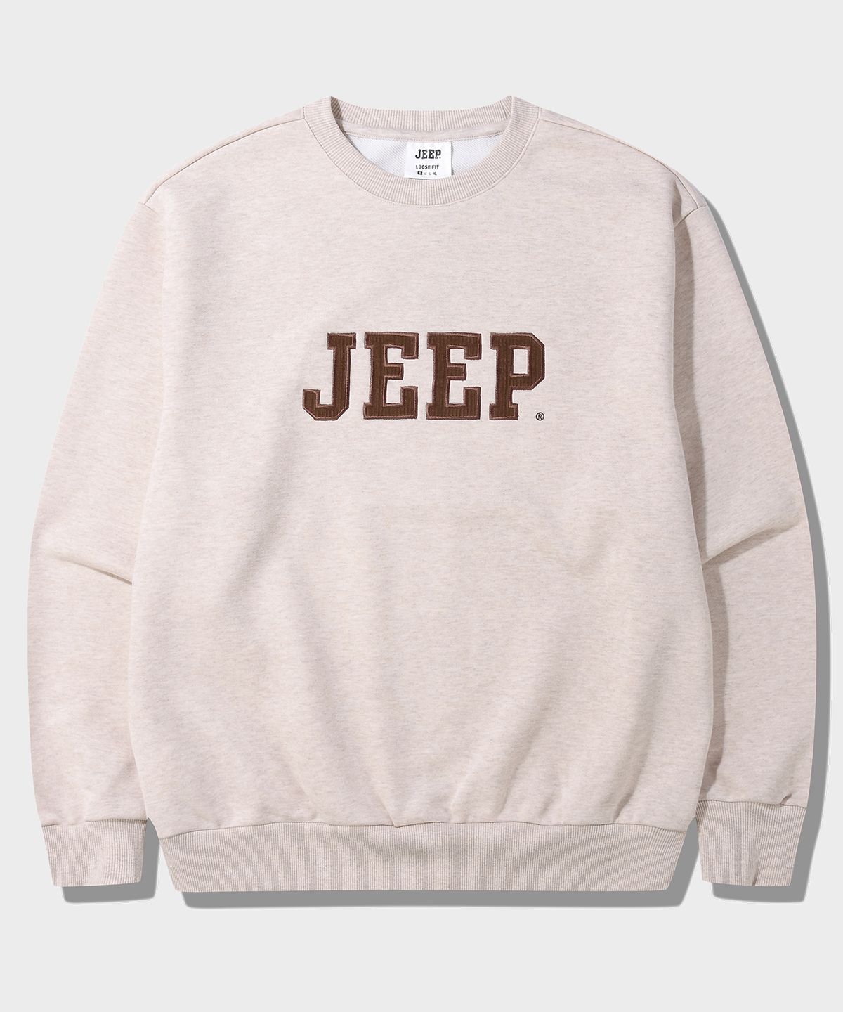 지프(JEEP) 무스 코듀로이 빅로고 맨투맨 (JQ5TSU826MB)