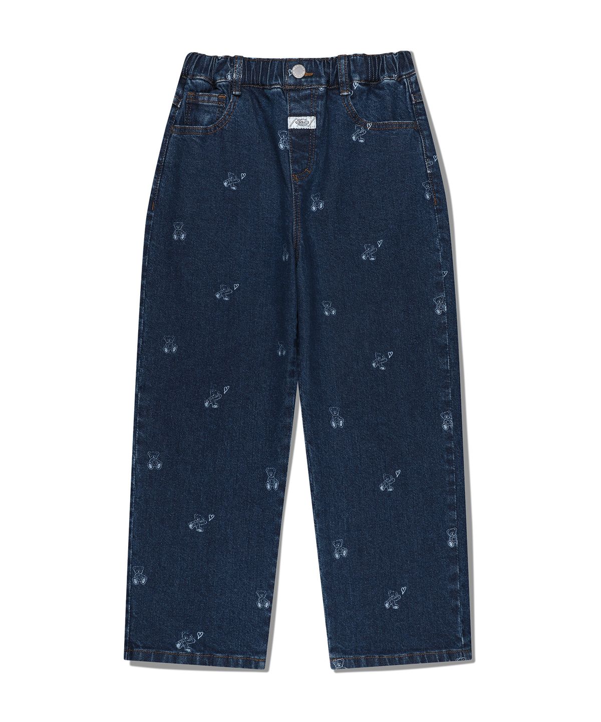 마리떼 키즈(MARITHÉ KIDS) KIDS PRINTED DENIM PANTS dark blue