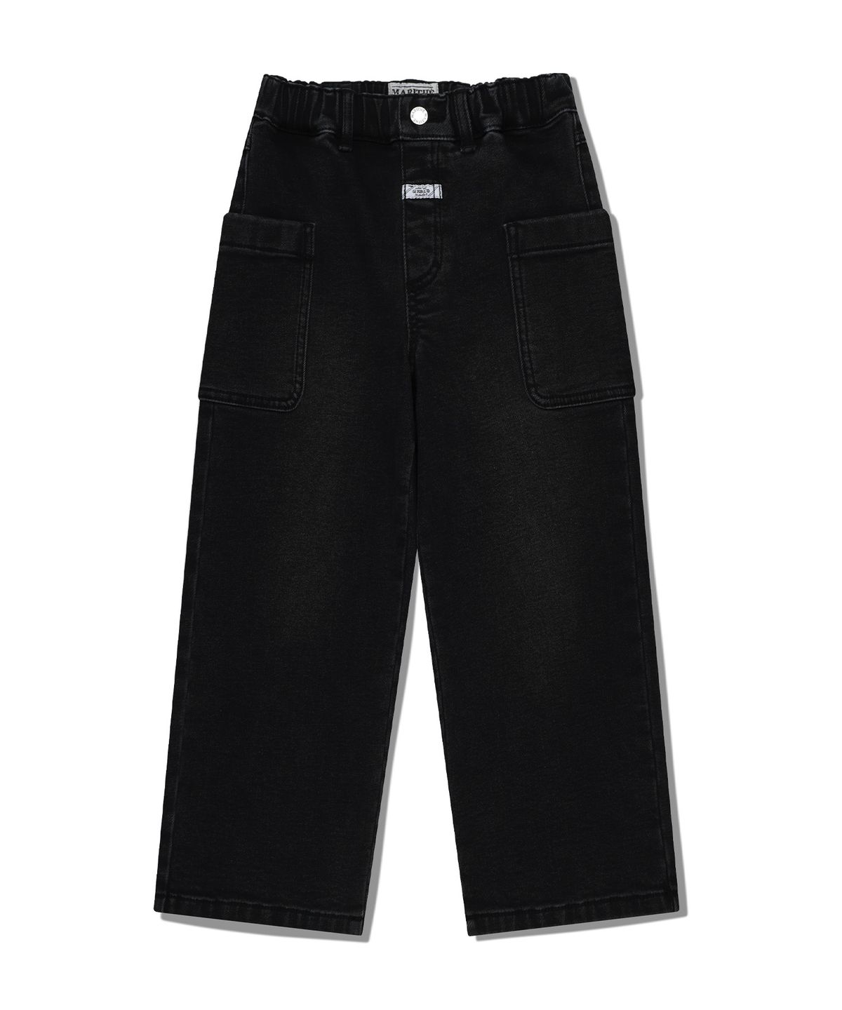 마리떼 키즈(MARITHÉ KIDS) KIDS OUT POCKET DENIM PANTS (BRUSHED) black