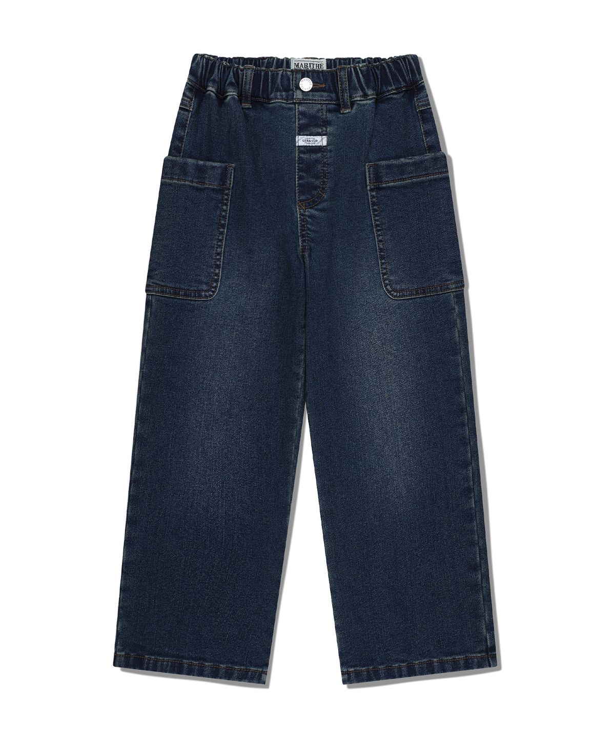 마리떼 키즈(MARITHÉ KIDS) KIDS OUT POCKET DENIM PANTS (BRUSHED) blue