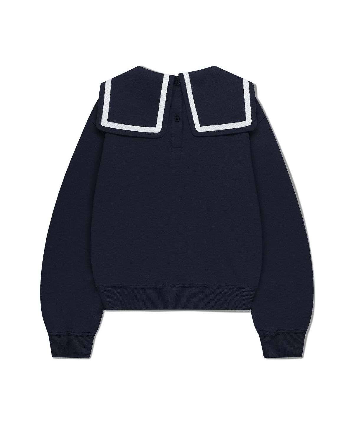 마리떼 키즈(MARITHÉ KIDS) KIDS W SAILOR COLLAR CROP SWEATSHIRT navy