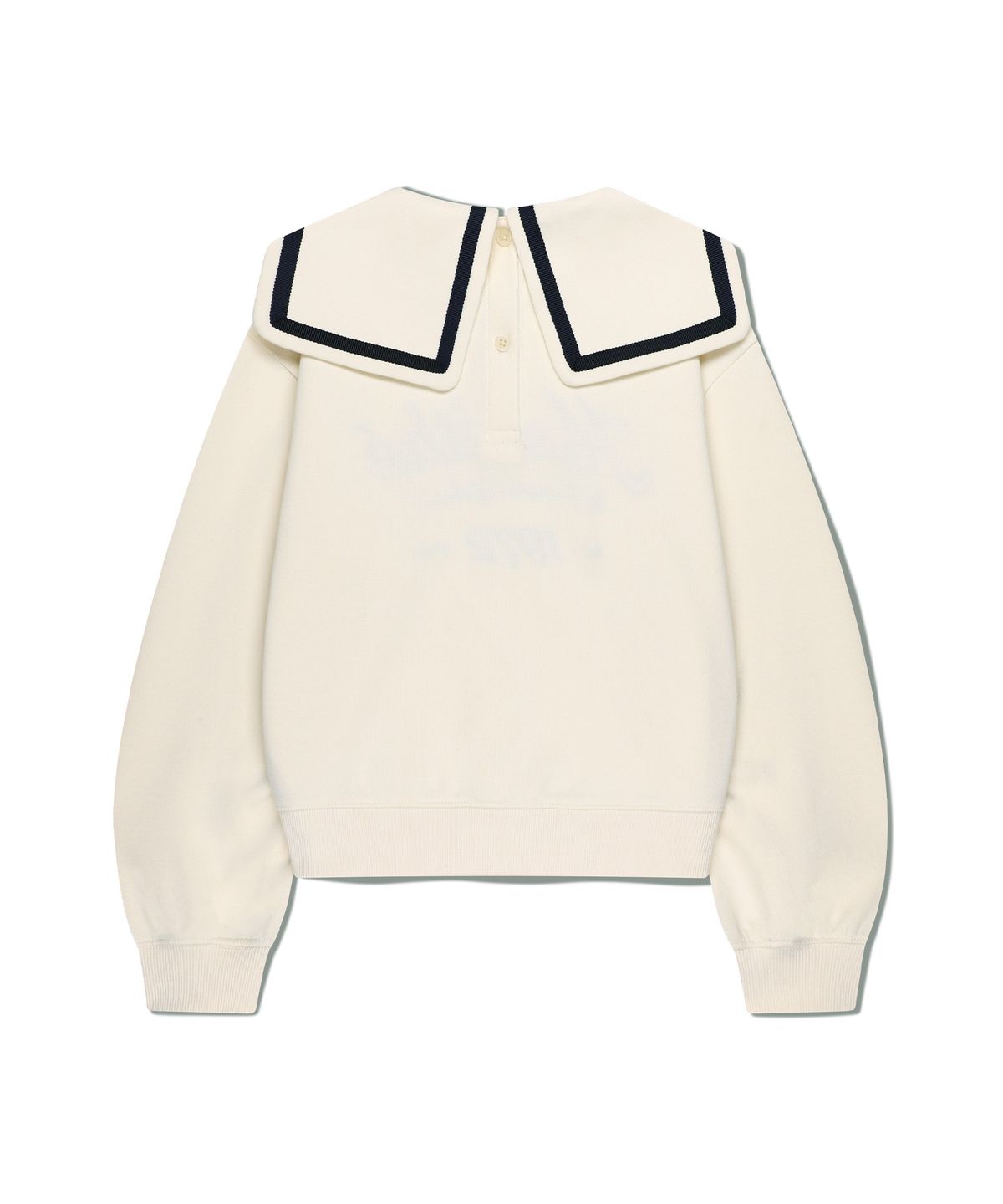 마리떼 키즈(MARITHÉ KIDS) KIDS W SAILOR COLLAR CROP SWEATSHIRT ivory