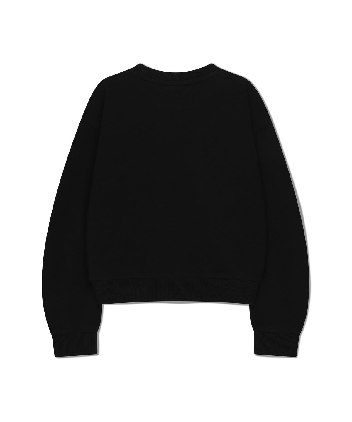 마리떼 키즈(MARITHÉ KIDS) KIDS W HAND WRITING LOGO CROP SWEATSHIRT black