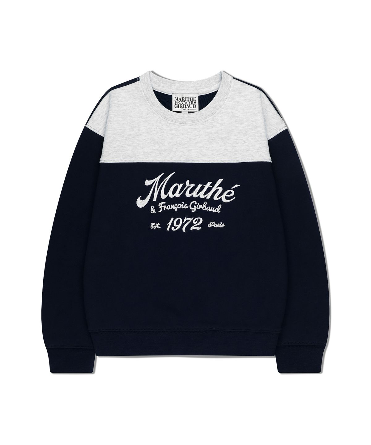 마리떼 키즈(MARITHÉ KIDS) KIDS COLOR BLOCK SWEATSHIRT dark navy