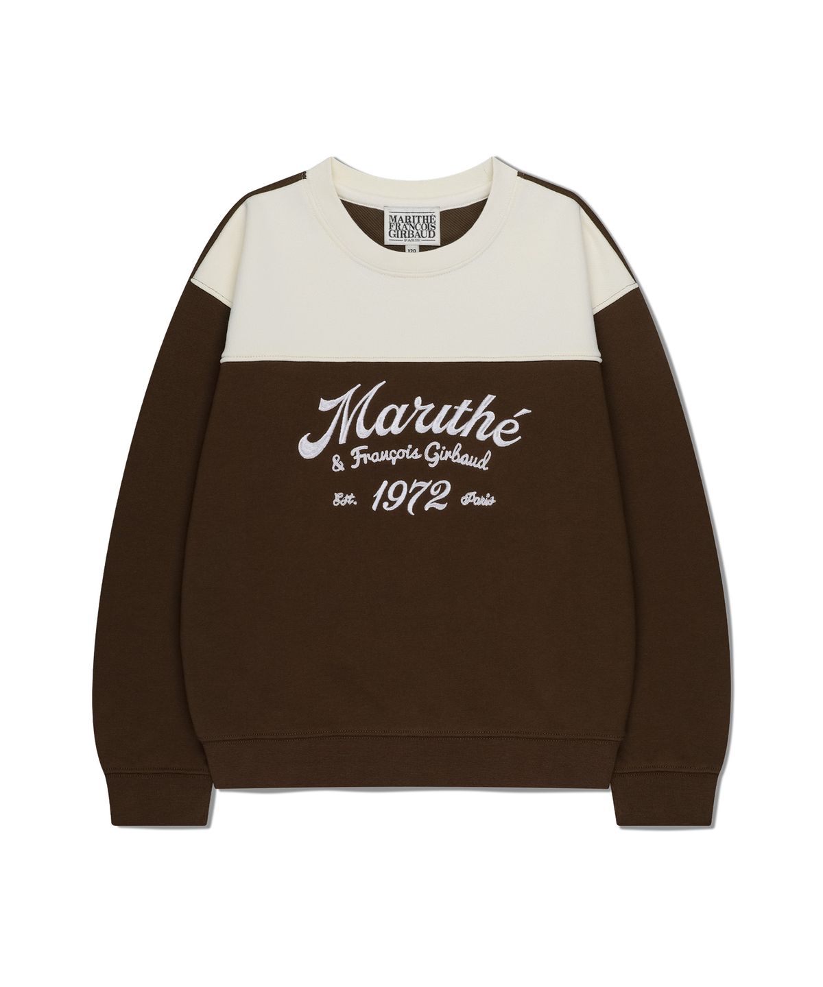 마리떼 키즈(MARITHÉ KIDS) KIDS COLOR BLOCK SWEATSHIRT brown