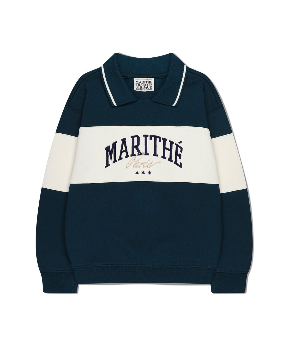 마리떼 키즈(MARITHÉ KIDS) KIDS COLLAR SWEATSHIRT dark green