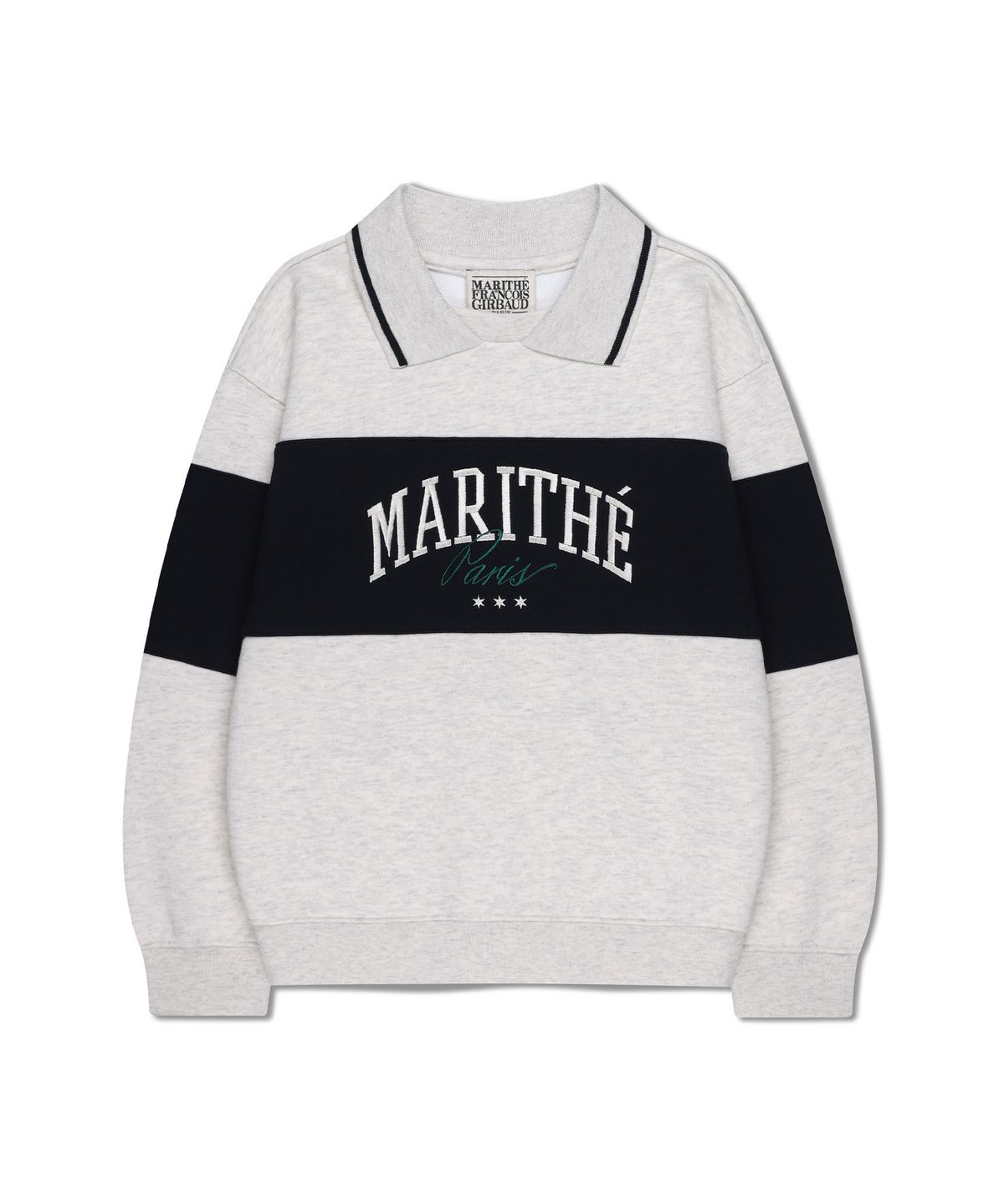 마리떼 키즈(MARITHÉ KIDS) KIDS COLLAR SWEATSHIRT oatmeal