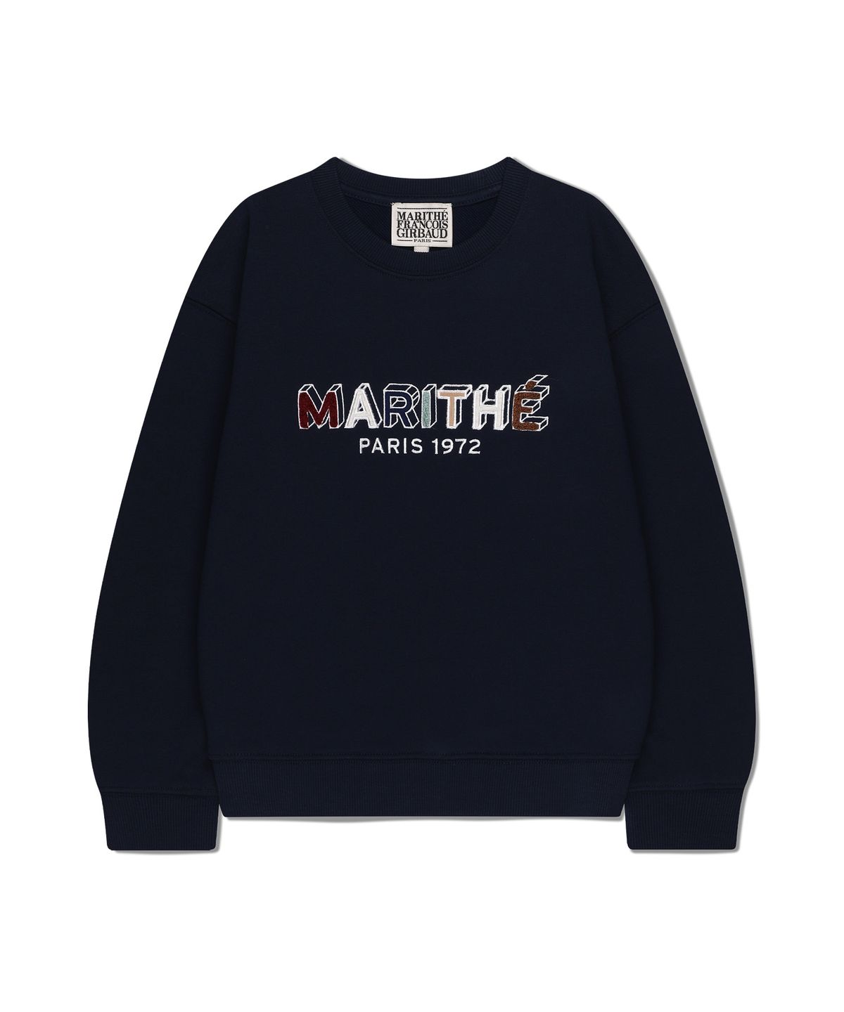 마리떼 키즈(MARITHÉ KIDS) KIDS PATCHWORK SWEATSHIRT navy