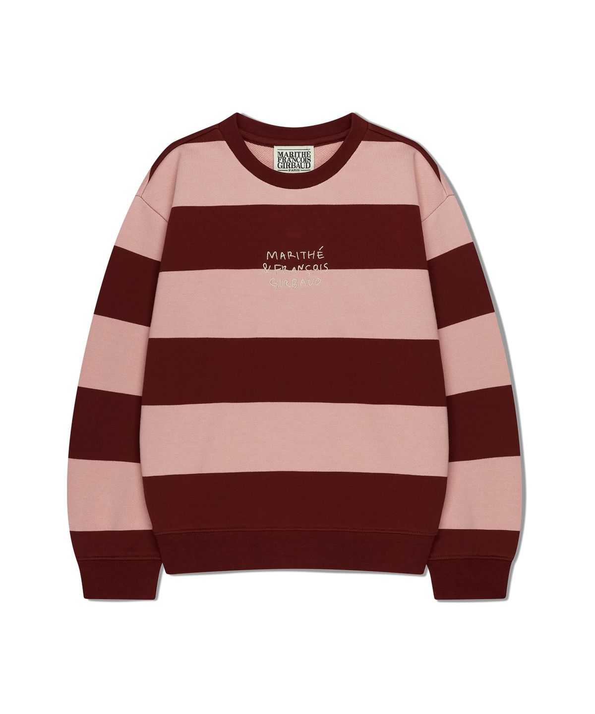 마리떼 키즈(MARITHÉ KIDS) KIDS STRIPE SWEATSHIRT burgundy