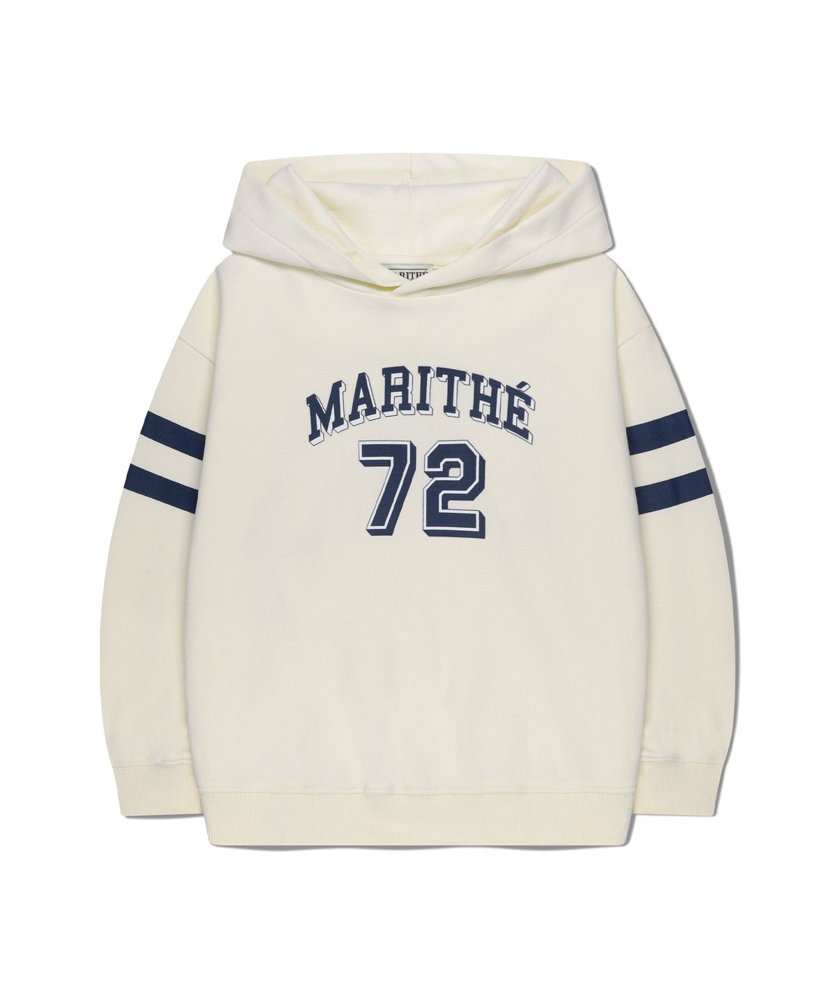 마리떼 키즈(MARITHÉ KIDS) KIDS STRIPE PRINTED HOODIE ivory