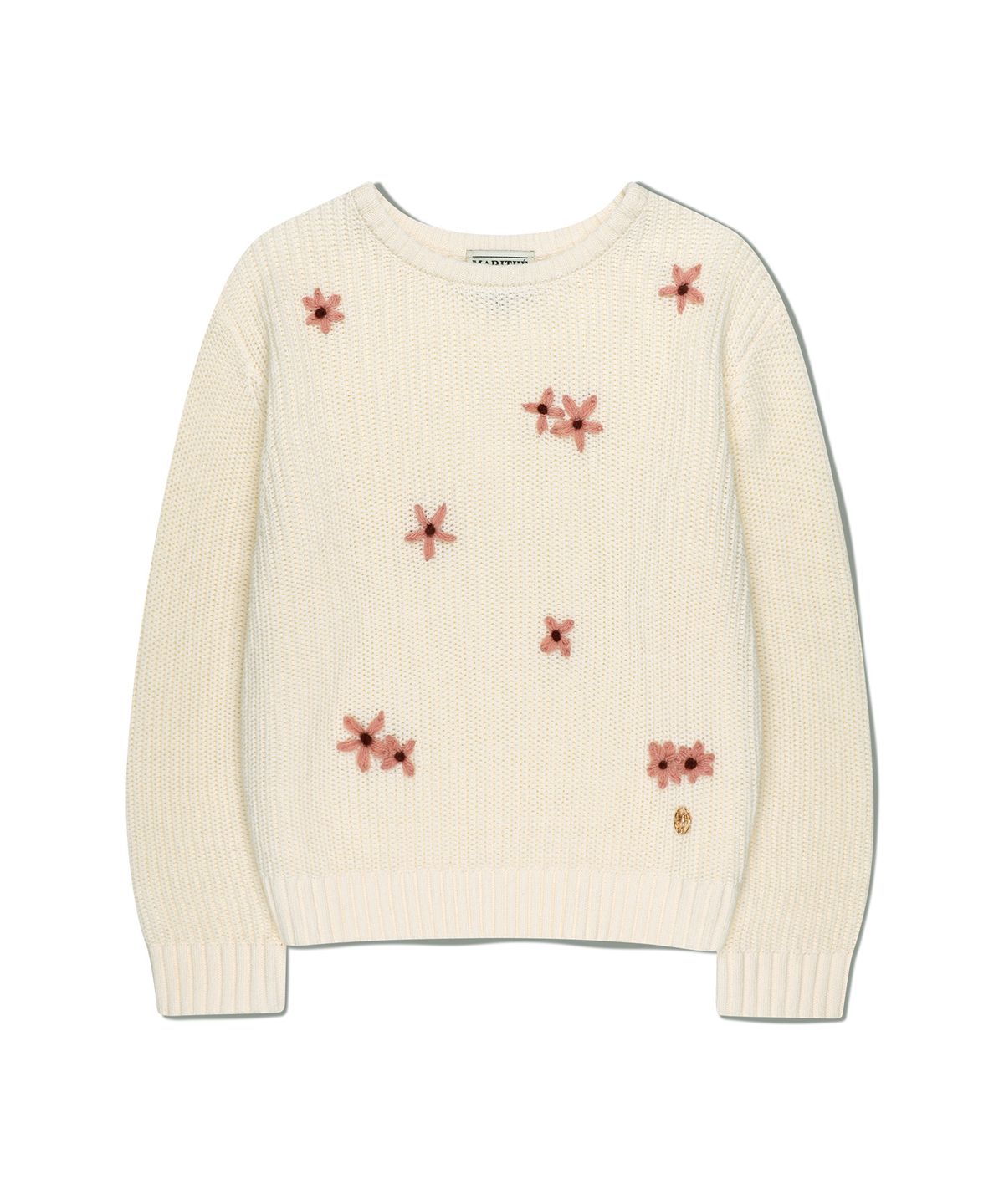 마리떼 키즈(MARITHÉ KIDS) KIDS W FLOWER KNIT PULLOVER cream