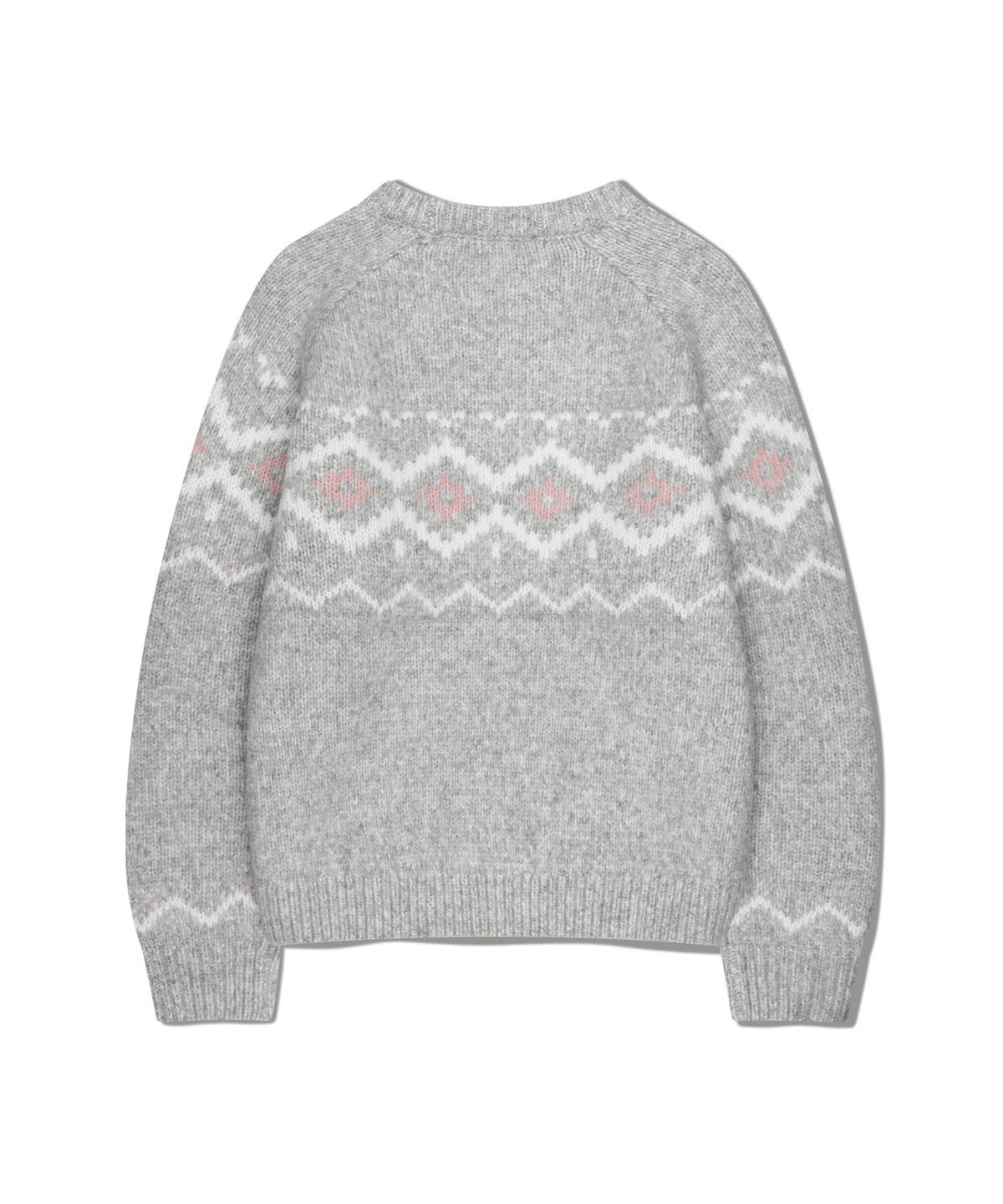 마리떼 키즈(MARITHÉ KIDS) KIDS NORDIC KNIT PULLOVER heather gray