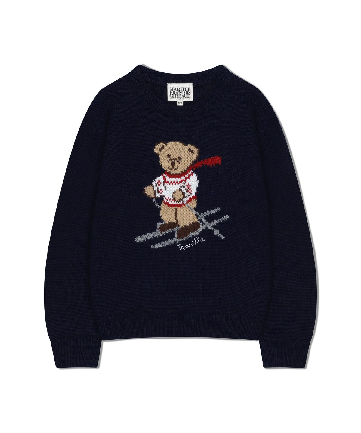 마리떼 키즈(MARITHÉ KIDS) KIDS SKI BEAR KNIT PULLOVER navy