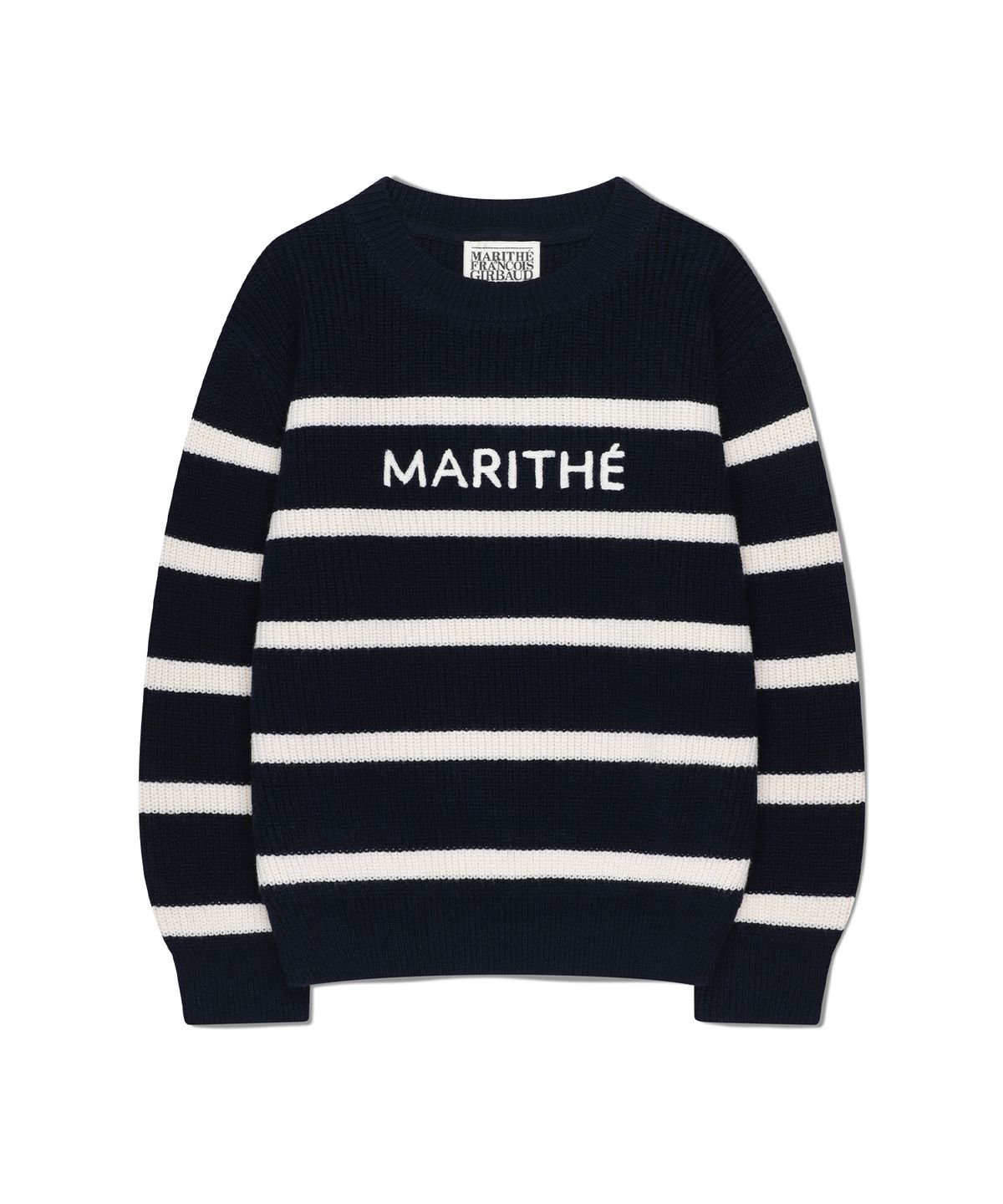 마리떼 키즈(MARITHÉ KIDS) KIDS STRIPE KNIT PULLOVER navy