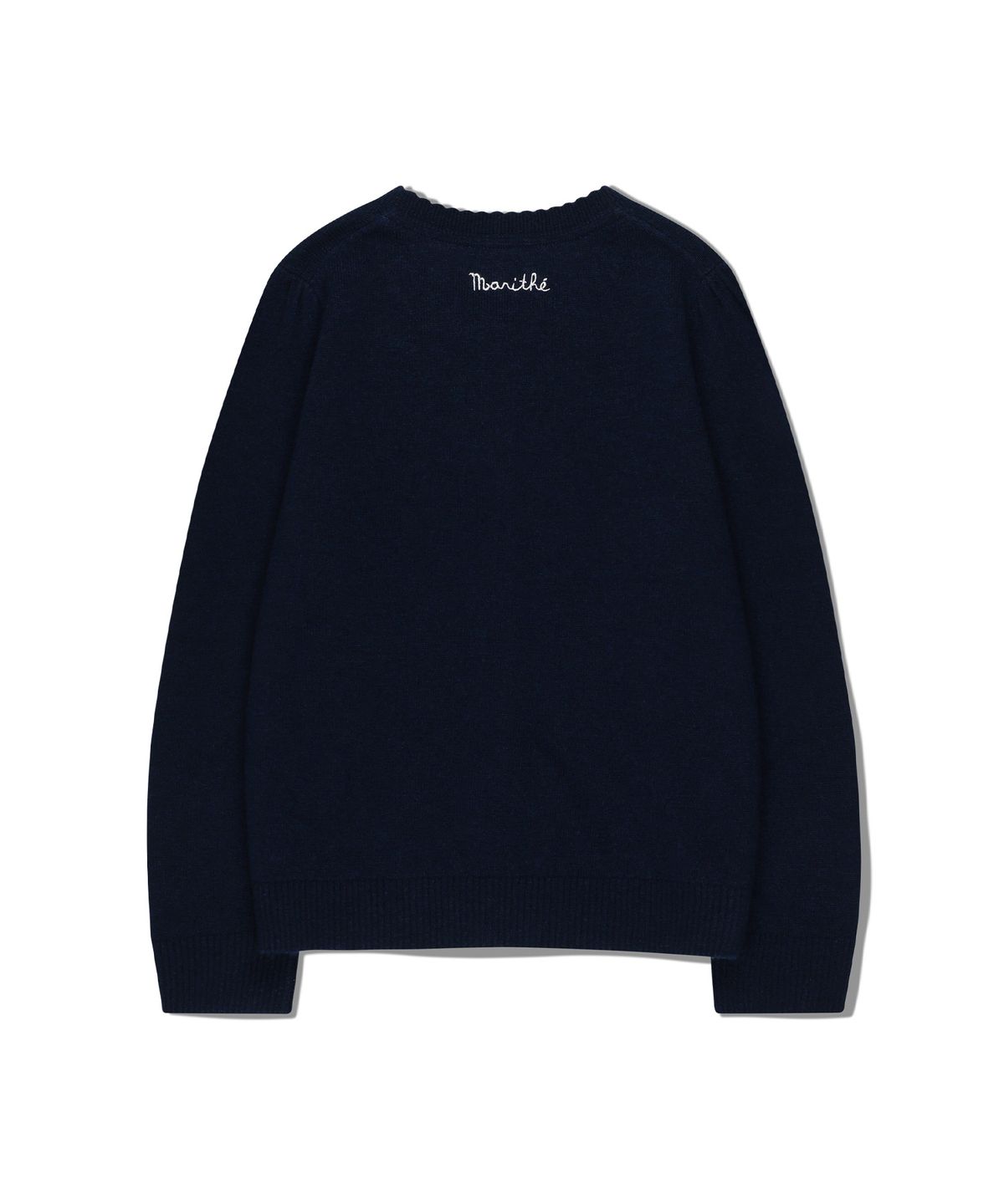 마리떼 키즈(MARITHÉ KIDS) KIDS W SCALLOP NECK CARDIGAN navy