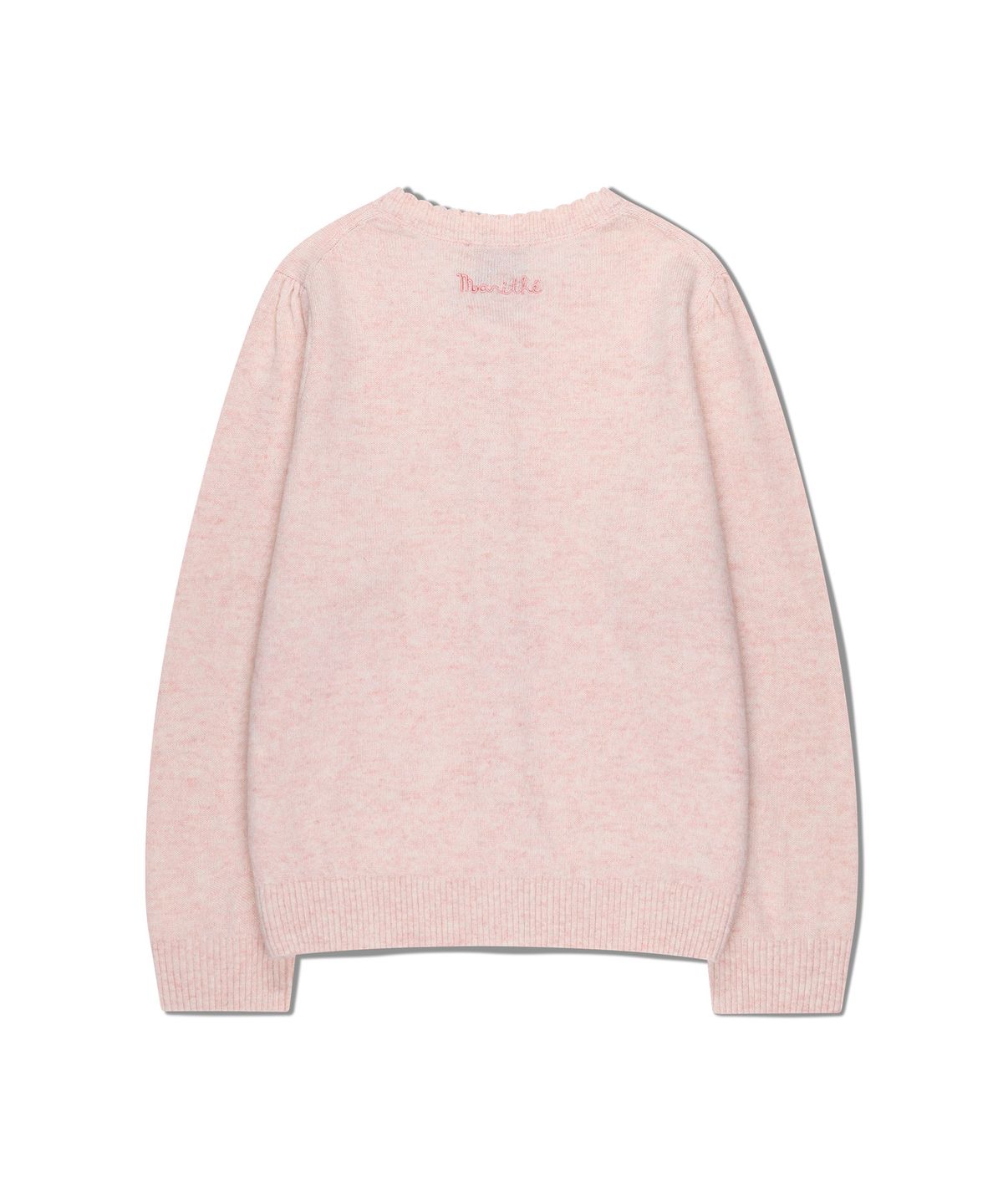 마리떼 키즈(MARITHÉ KIDS) KIDS W SCALLOP NECK CARDIGAN light pink