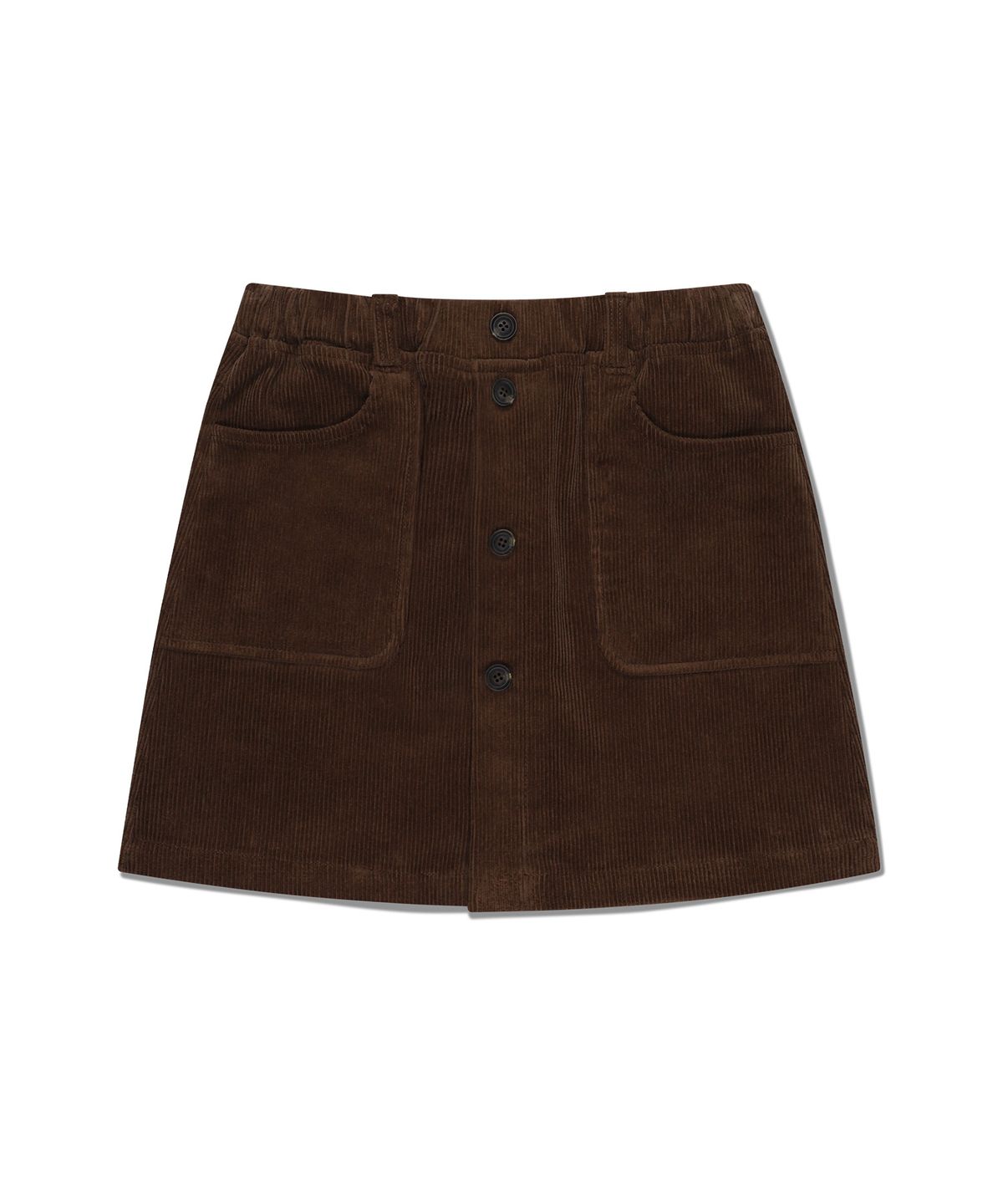 마리떼 키즈(MARITHÉ KIDS) KIDS W EIFFEL LABEL CORDUROY MINI SKIRT brown