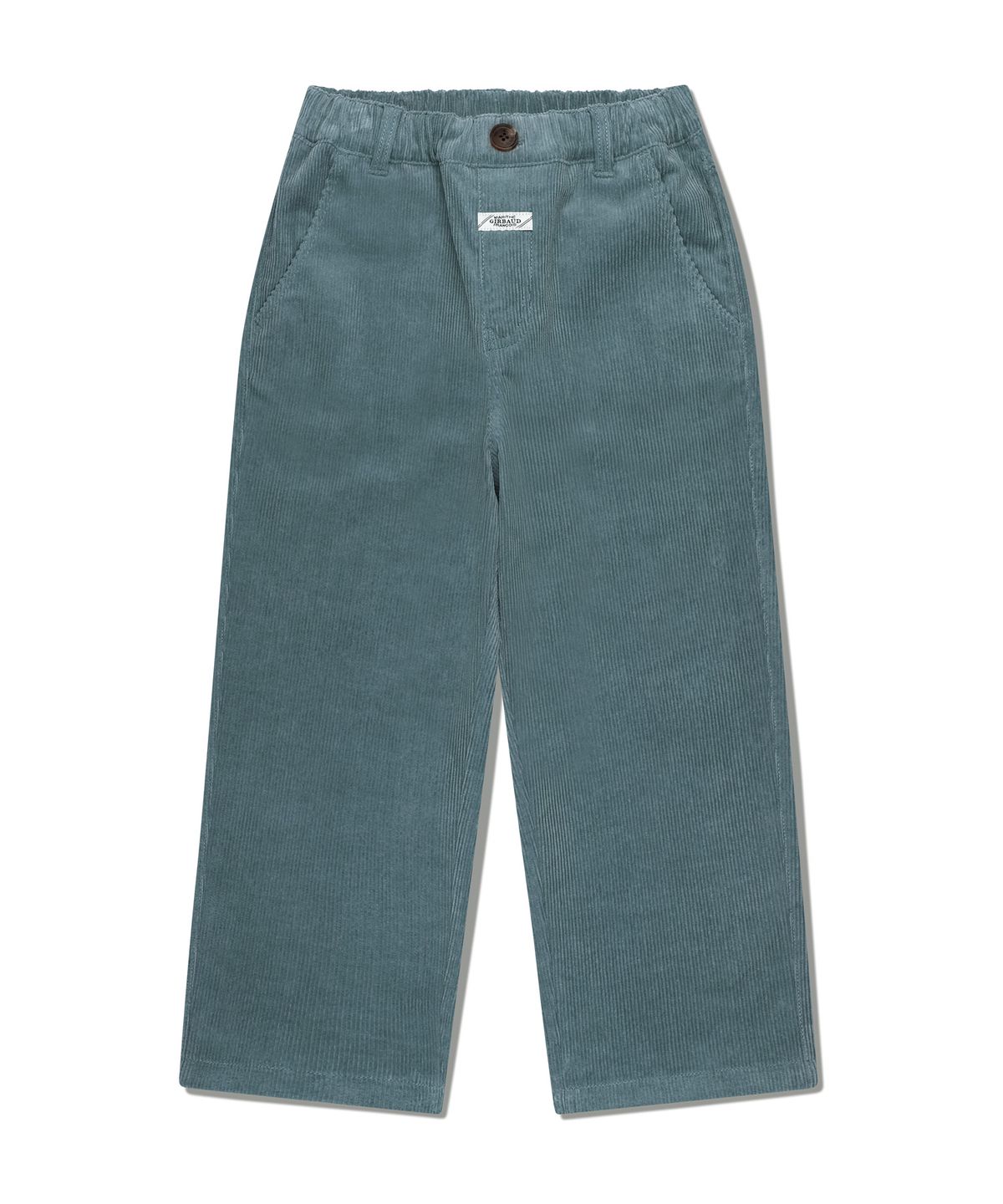 마리떼 키즈(MARITHÉ KIDS) KIDS EIFFEL LABEL CORDUROY STRAIGHT PANTS dark blue