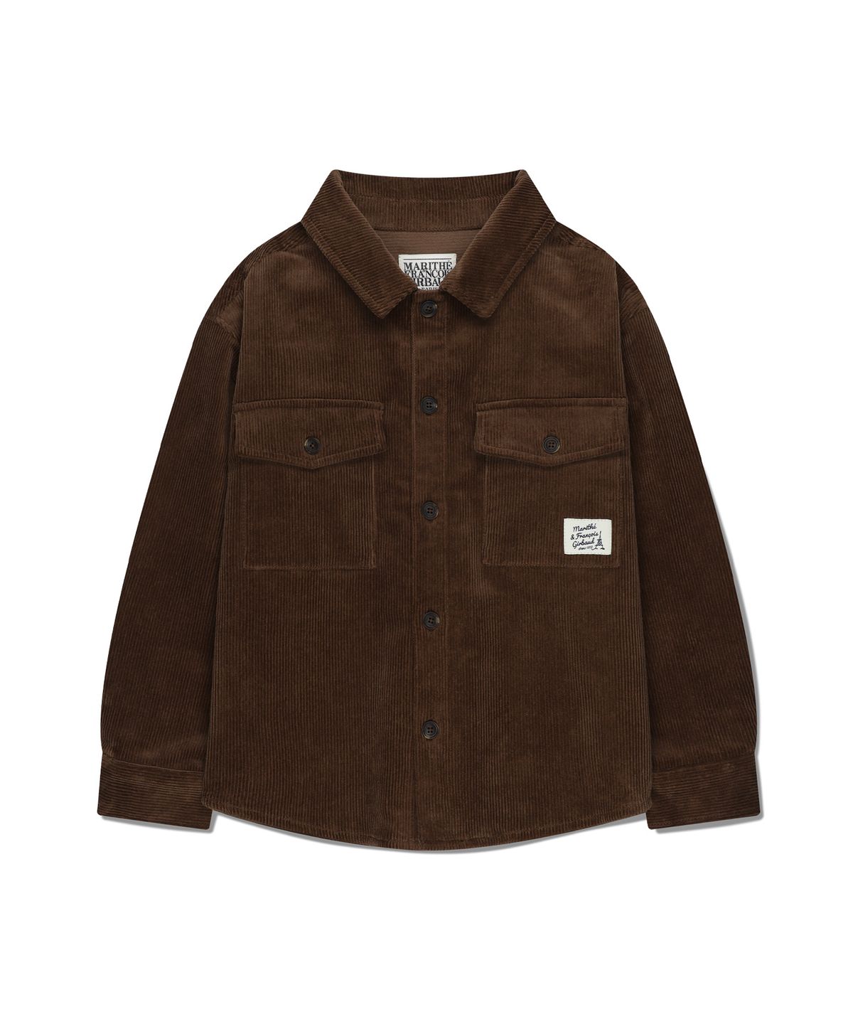 마리떼 키즈(MARITHÉ KIDS) KIDS EIFFEL LABEL CORDUROY SHIRKET brown
