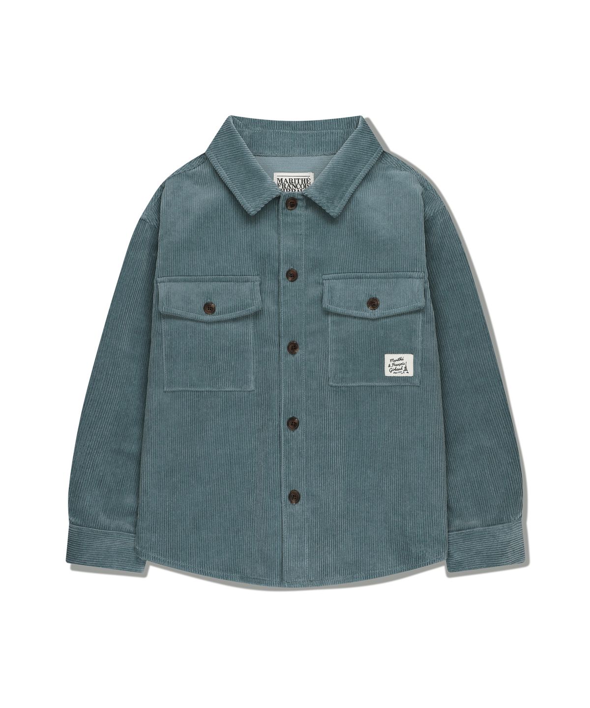 마리떼 키즈(MARITHÉ KIDS) KIDS EIFFEL LABEL CORDUROY SHIRKET dark blue
