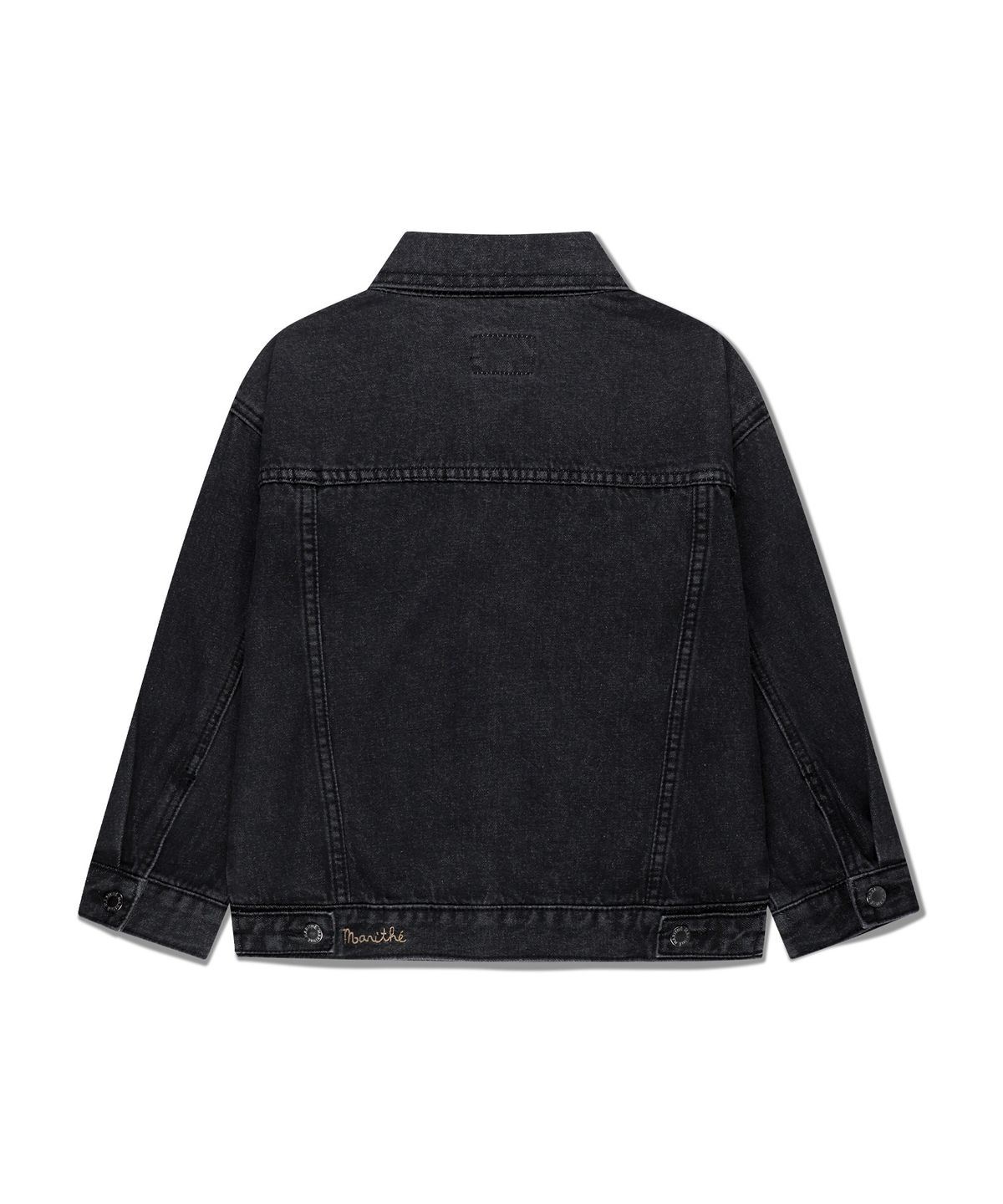 마리떼 키즈(MARITHÉ KIDS) KIDS OVER FIT DENIM TRUCKER JACKET black