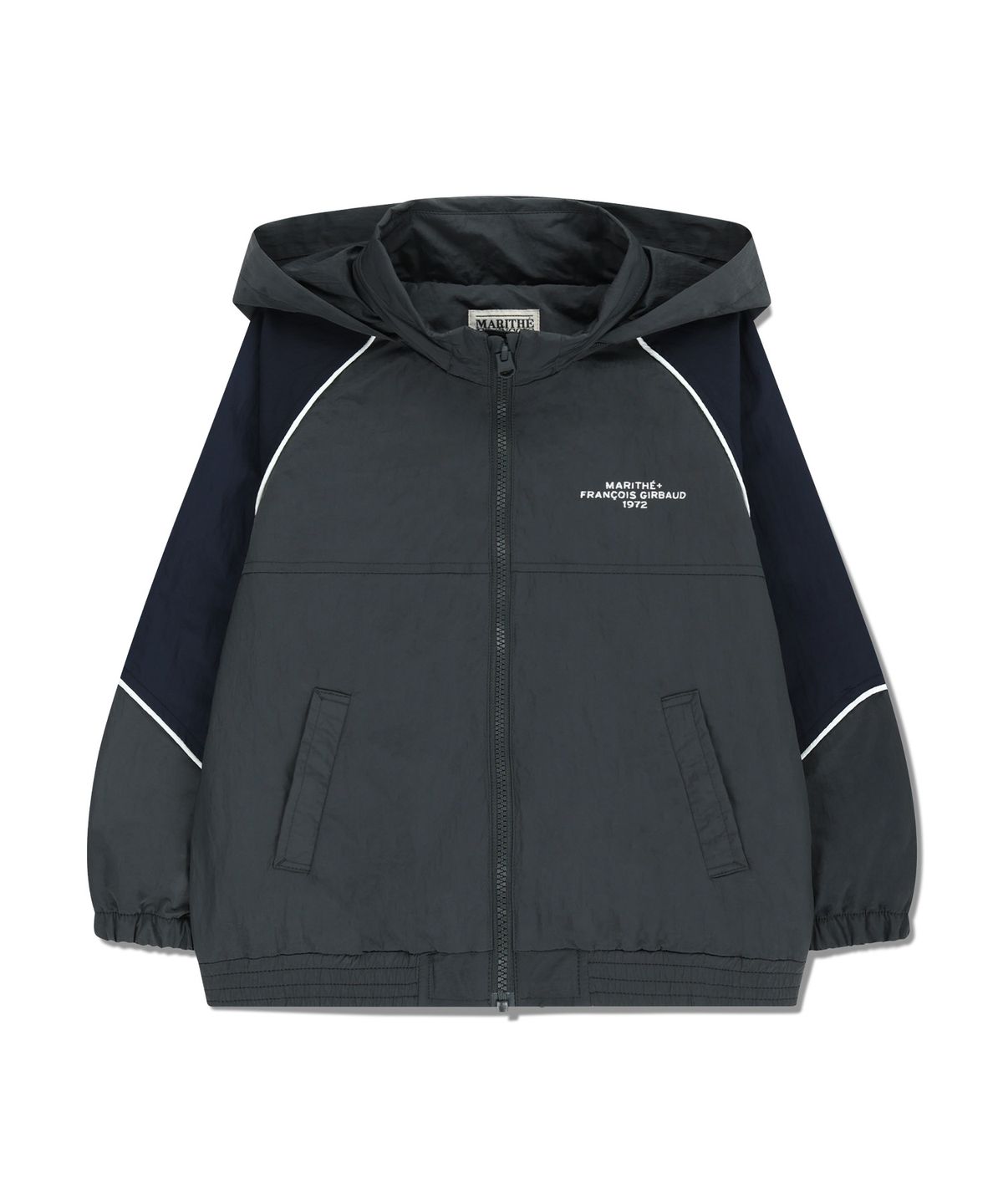 마리떼 키즈(MARITHÉ KIDS) KIDS COLOR-BLOCK WINDBREAKER charcoal
