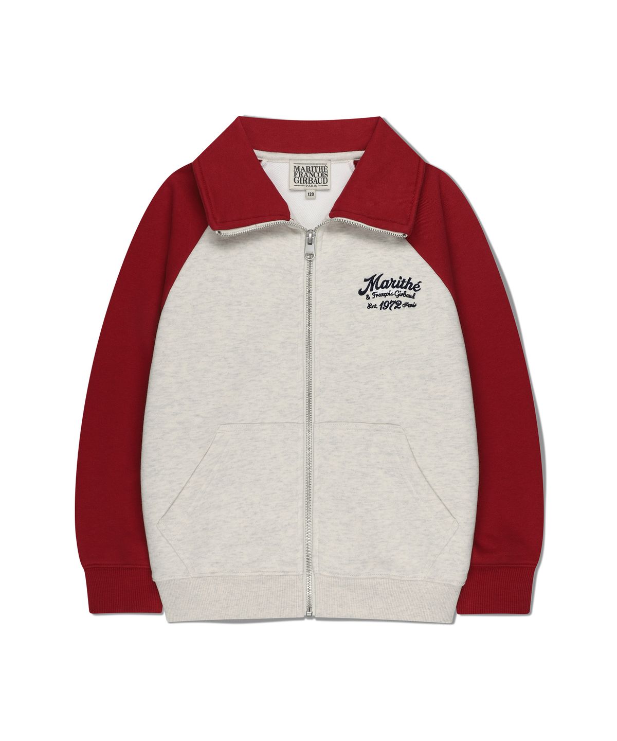 마리떼 키즈(MARITHÉ KIDS) KIDS CONTRAST COLOR SWEAT ZIPUP red
