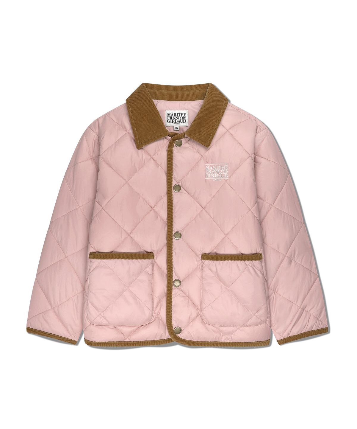 마리떼 키즈(MARITHÉ KIDS) KIDS CLASSIC LOGO QUILTING JACKET pink