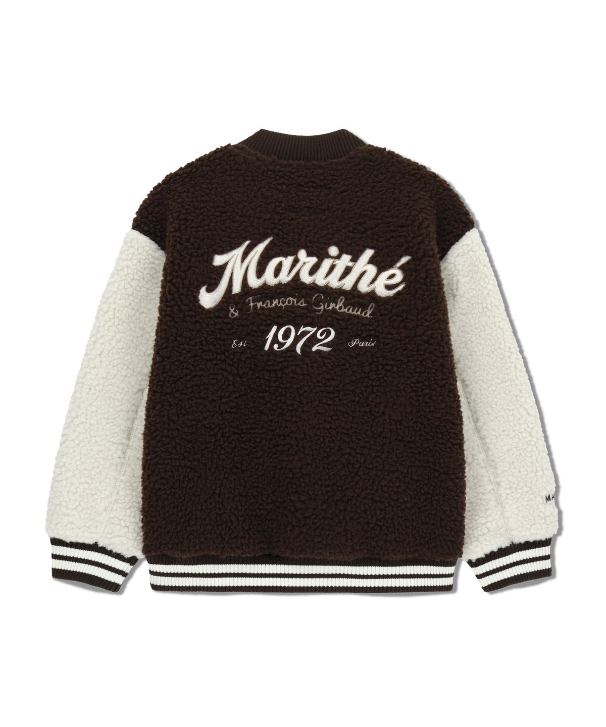 마리떼 키즈(MARITHÉ KIDS) KIDS UNI FLEECE VARSITY JACKET brown
