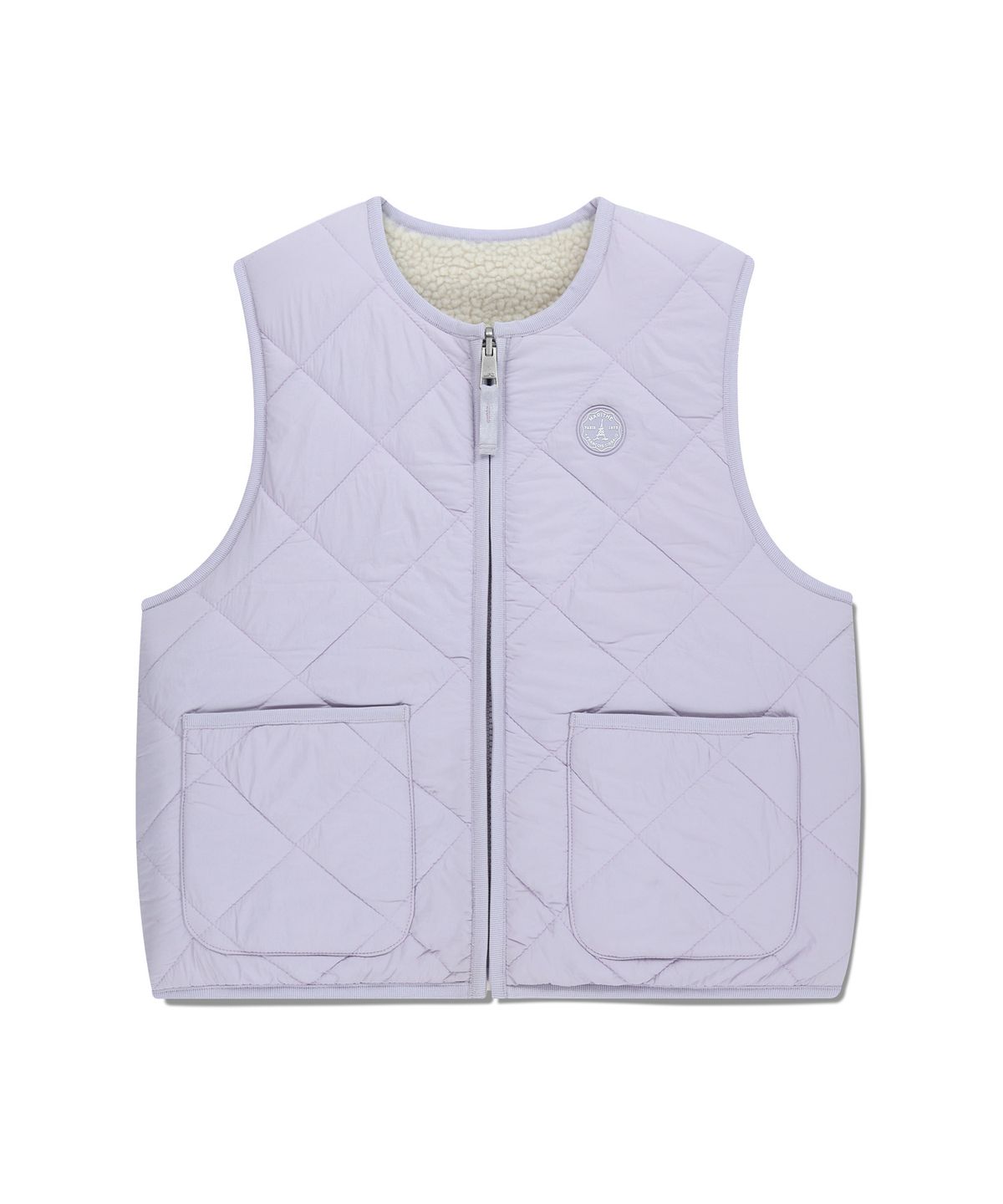 마리떼 키즈(MARITHÉ KIDS) KIDS CLASSIC LOGO REVERSIBLE FLEECE VEST light purple