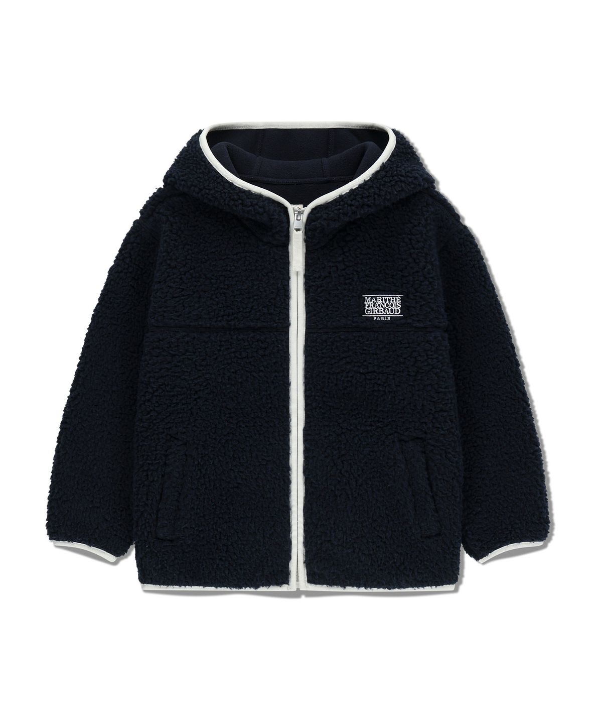 마리떼 키즈(MARITHÉ KIDS) KIDS CLASSIC LOGO FLEECE HOODIE ZIPUP navy