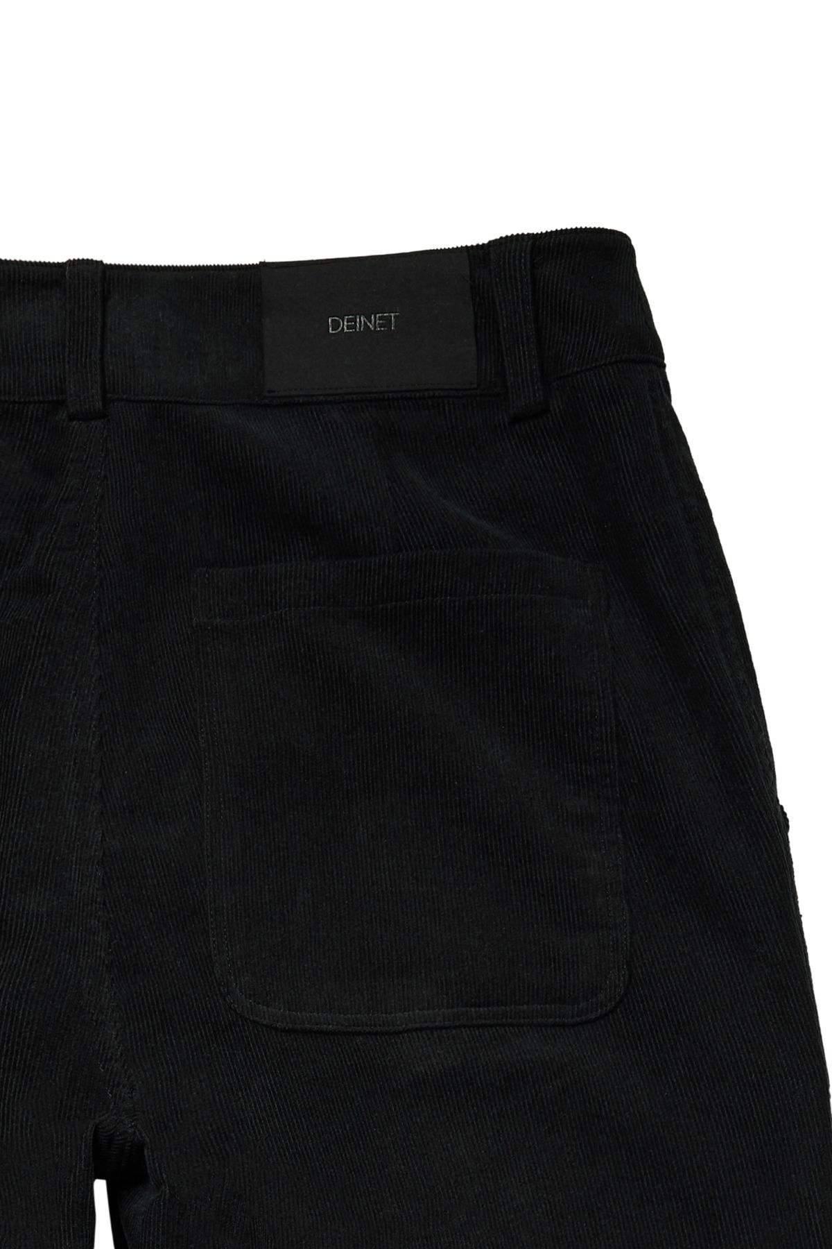 다이닛(DEINET) DEINET CORDUROY UTILITY CARGO PANTS IN BLACK