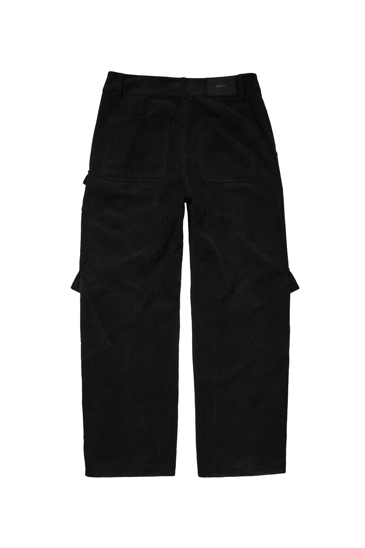 다이닛(DEINET) DEINET CORDUROY UTILITY CARGO PANTS IN BLACK
