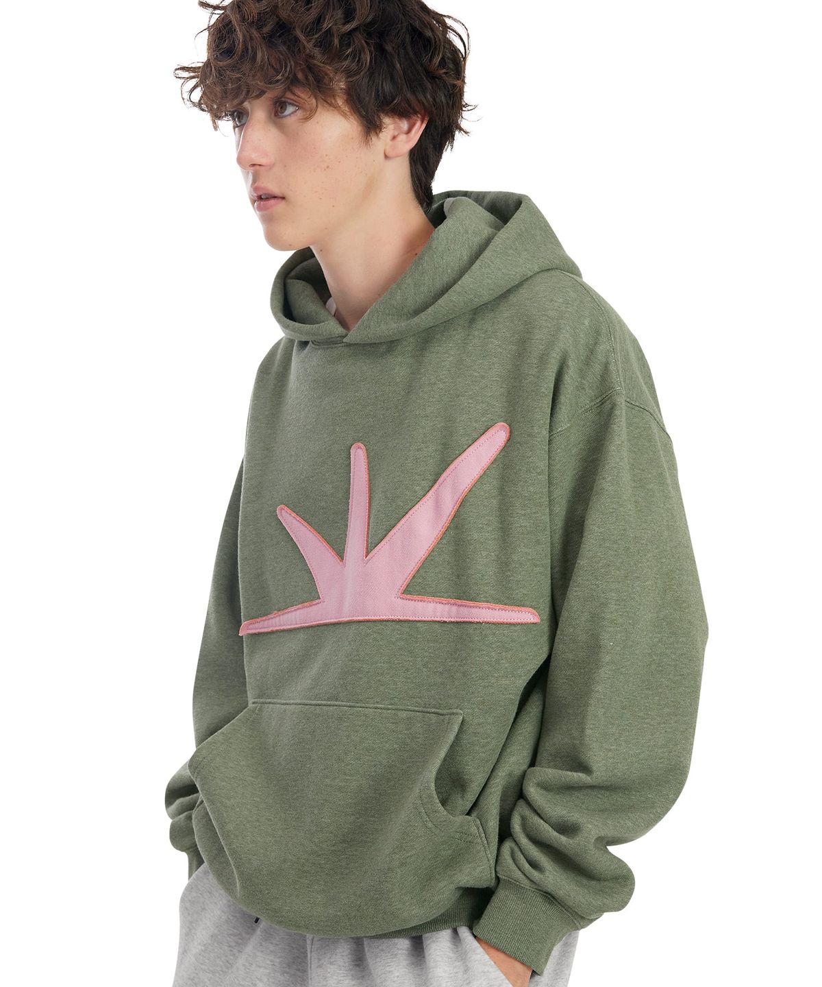 썬러브투어(SUNLOVETOUR) Daybreak Brushed Hoodie Heather Olive