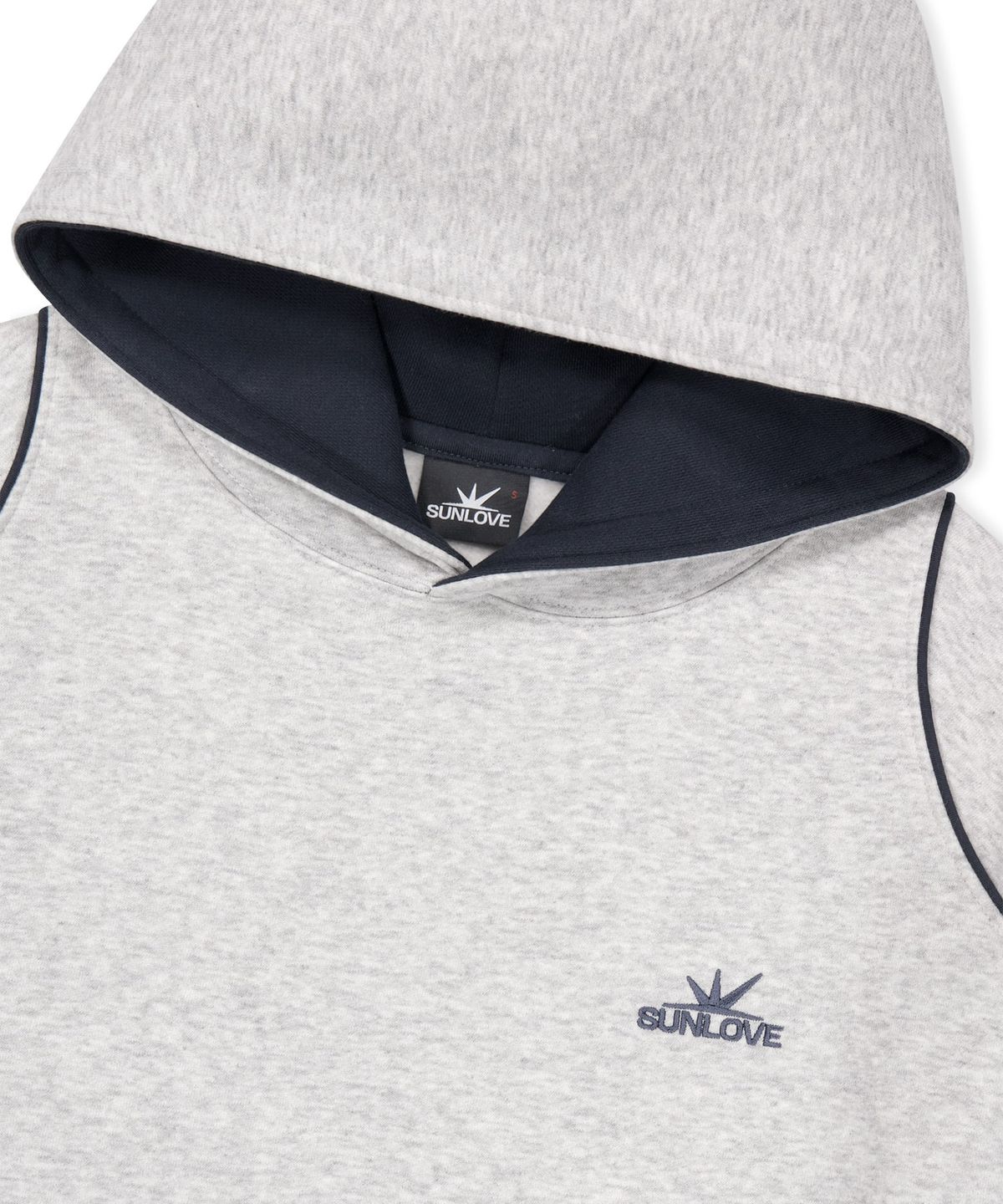 썬러브투어(SUNLOVETOUR) Crescent Brushed Hoodie Heather Grey