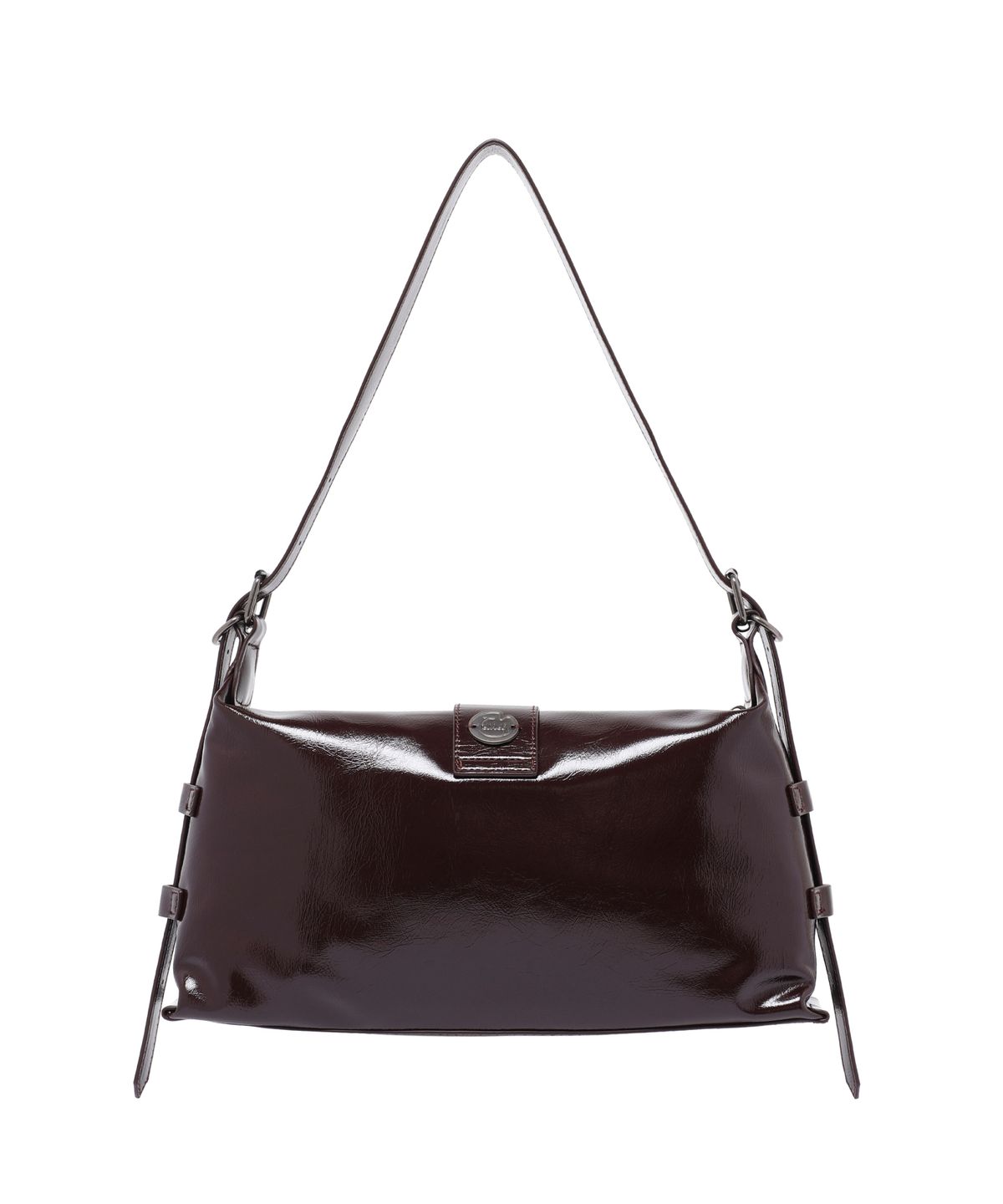 페이헤이(FEIHEI) Mini Wave Belted Bag (Brown)