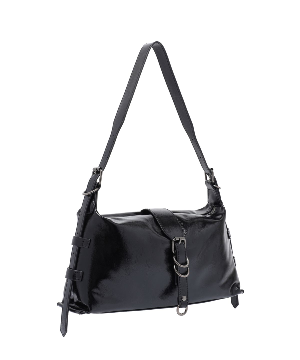 페이헤이(FEIHEI) Mini Wave Belted Bag (Black)