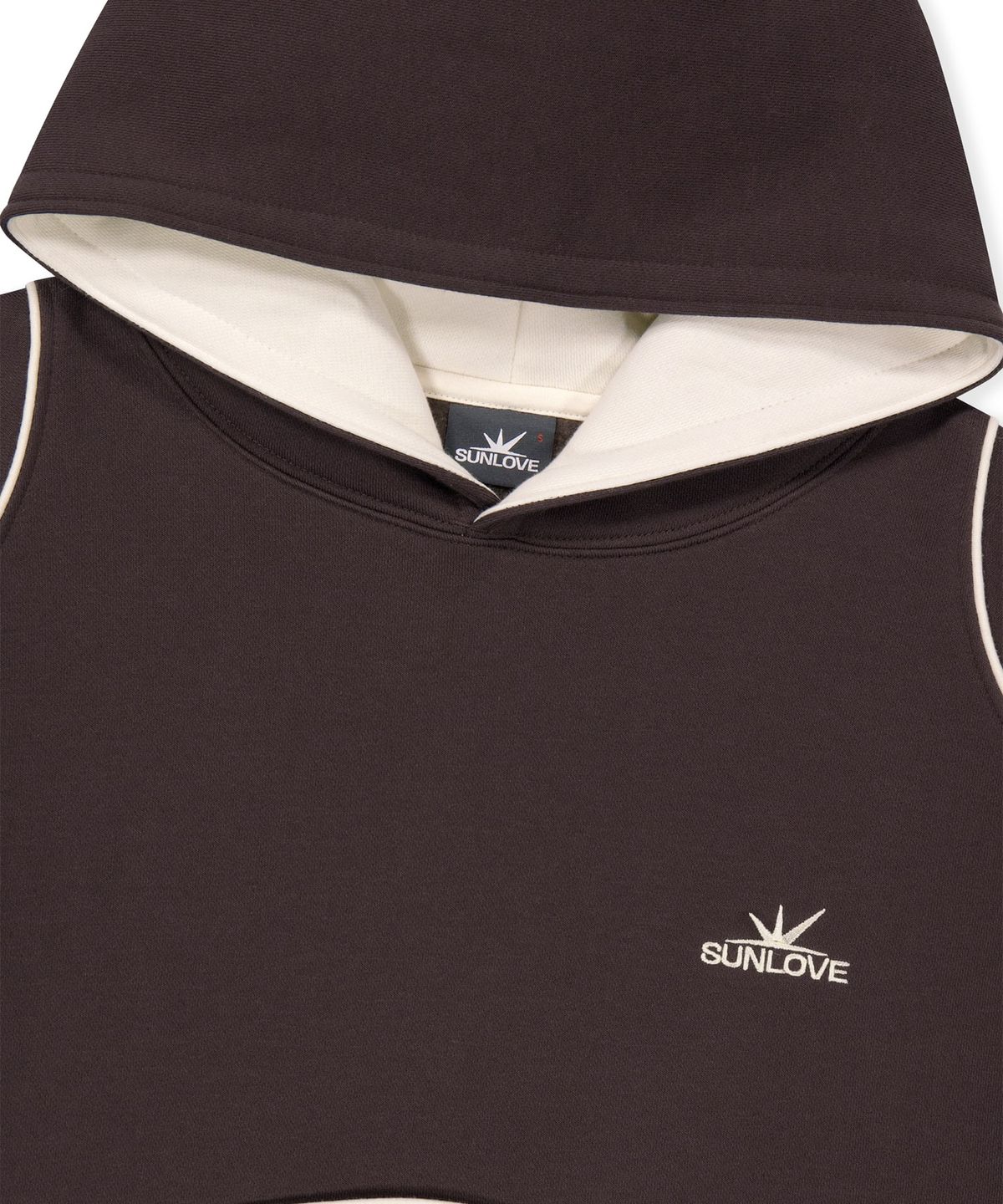 썬러브투어(SUNLOVETOUR) Crescent Brushed Hoodie Brown