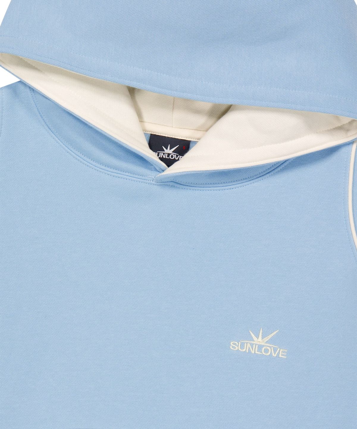 썬러브투어(SUNLOVETOUR) Crescent Brushed Hoodie Light Blue