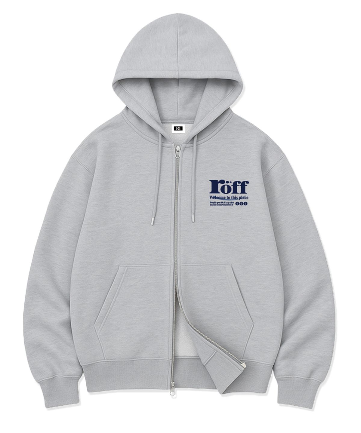 랜덤오프(RANDOMOFF) RÖFF TYPE PLAY SPACE MINI OVER FIT 2-WAY ZIP-UP (4color)