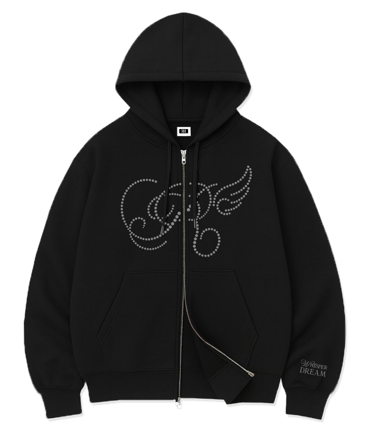 랜덤오프(RANDOMOFF) R DOT WING OVER FIT 2-WAY ZIP-UP (2color)