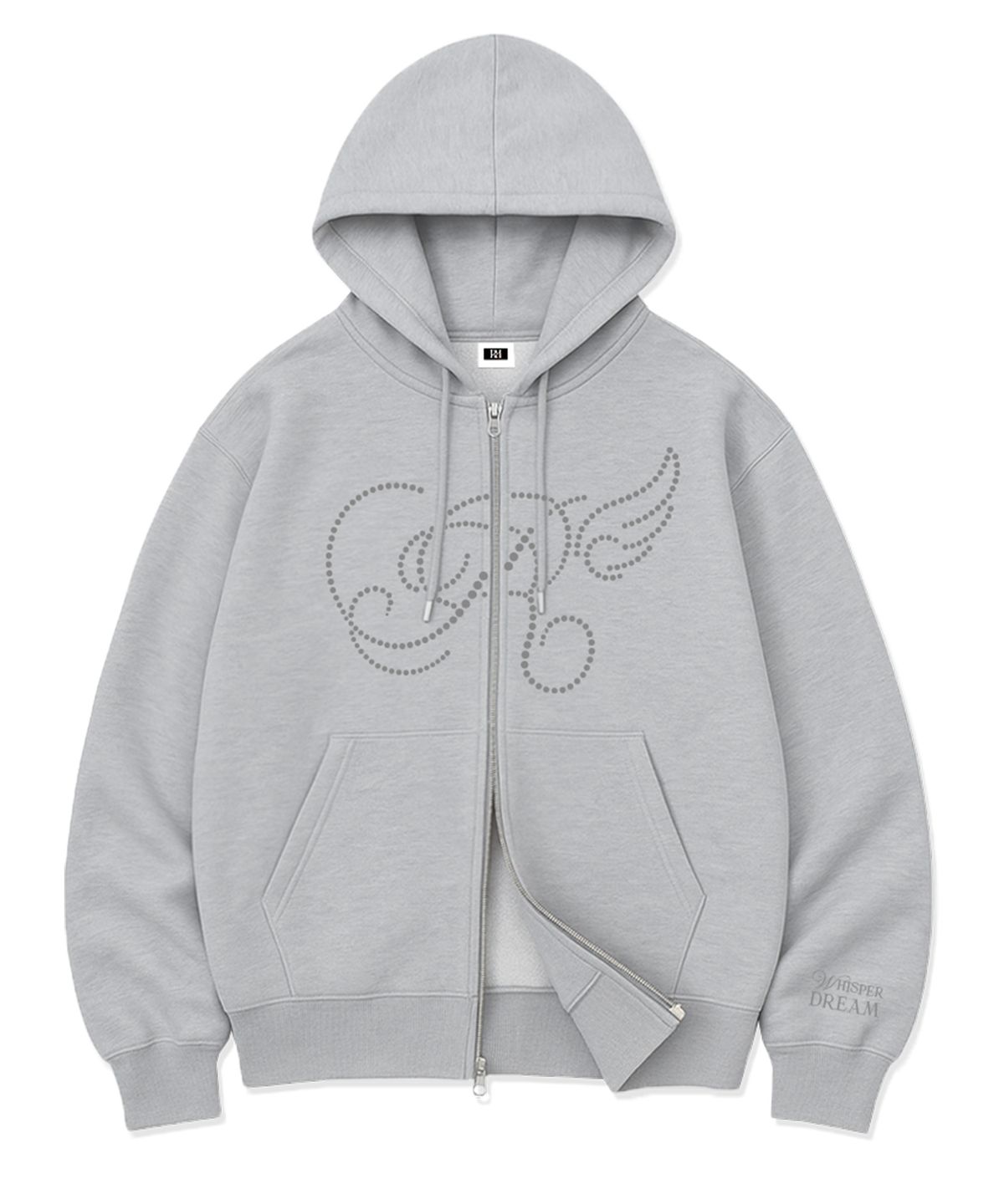랜덤오프(RANDOMOFF) R DOT WING OVER FIT 2-WAY ZIP-UP (2color)