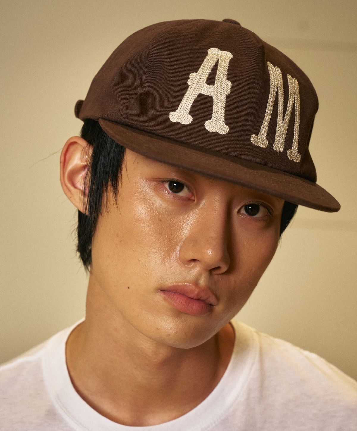 아모우(AMOU) A.M 5Pannel Cap BROWN