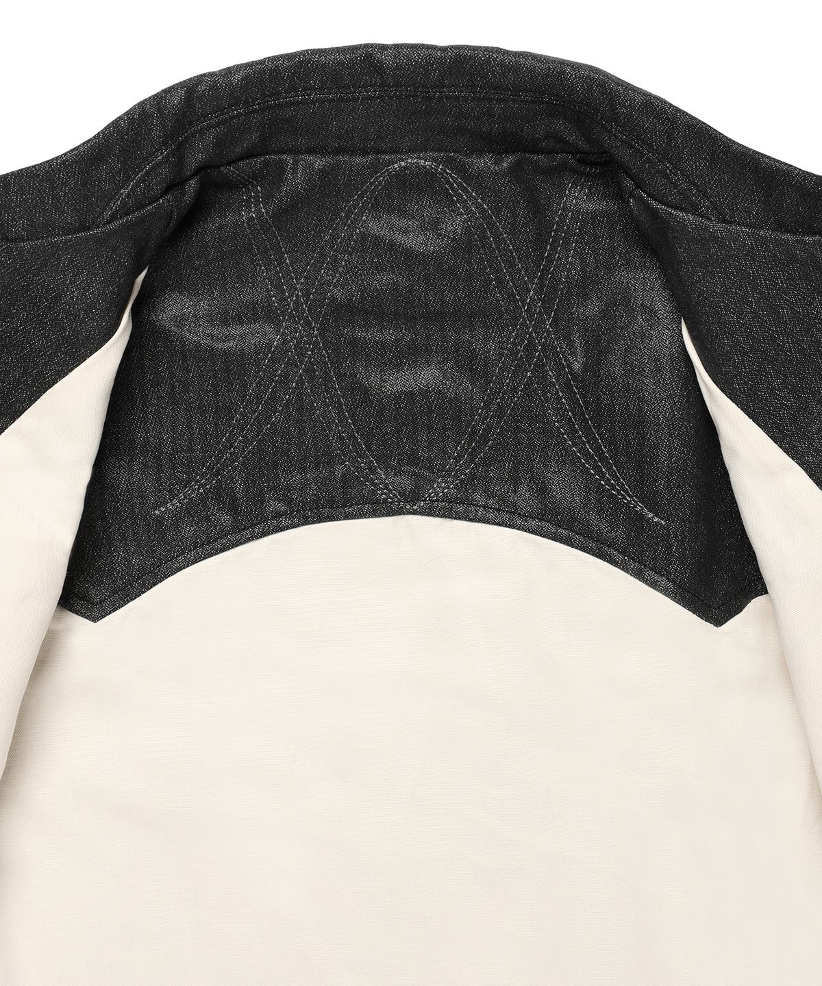 웨슬리 휴스턴(WESLEYHYUSTON) Herringbone glow denim western jacket black