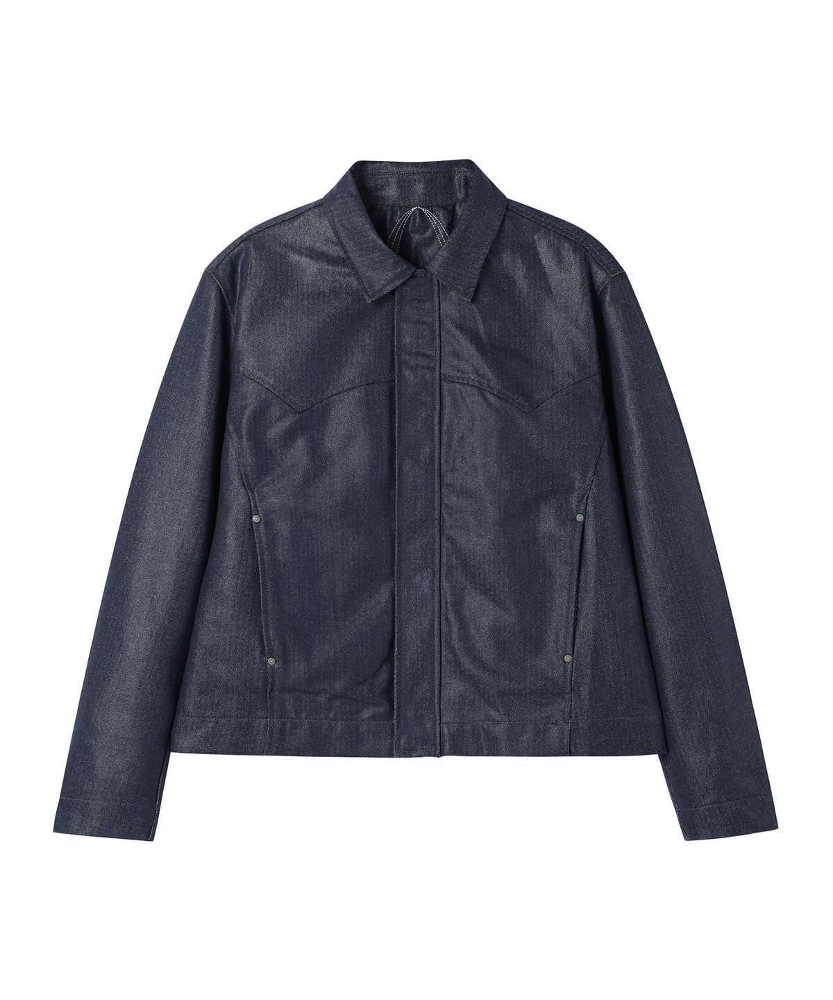 웨슬리 휴스턴(WESLEYHYUSTON) Herringbone glow denim western jacket indigo